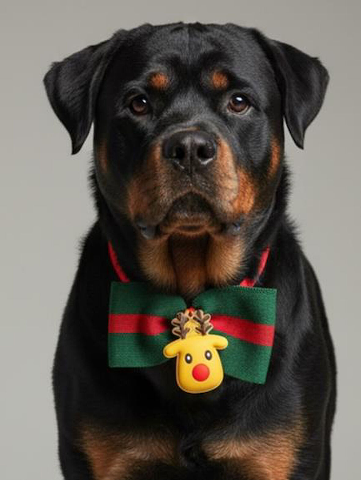 Royal Rudolph Premium Yılbaşı Köpek Papyonu | Limited Edition Luxe Aksesuar | Orta & Büyük Irklar İçin