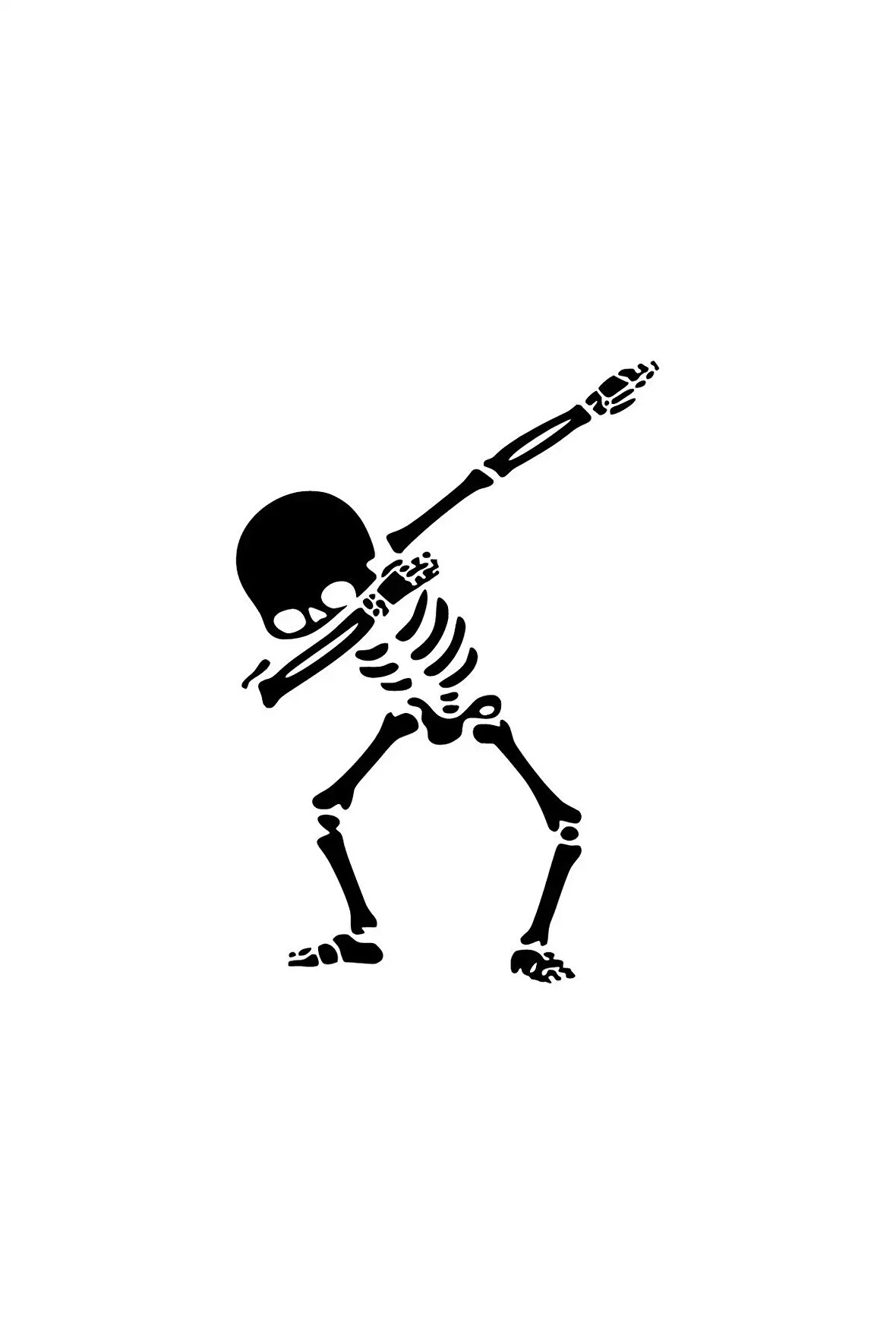 Cool İskelet Sticker Duvar Dekor Sticker 40 x 56 cm