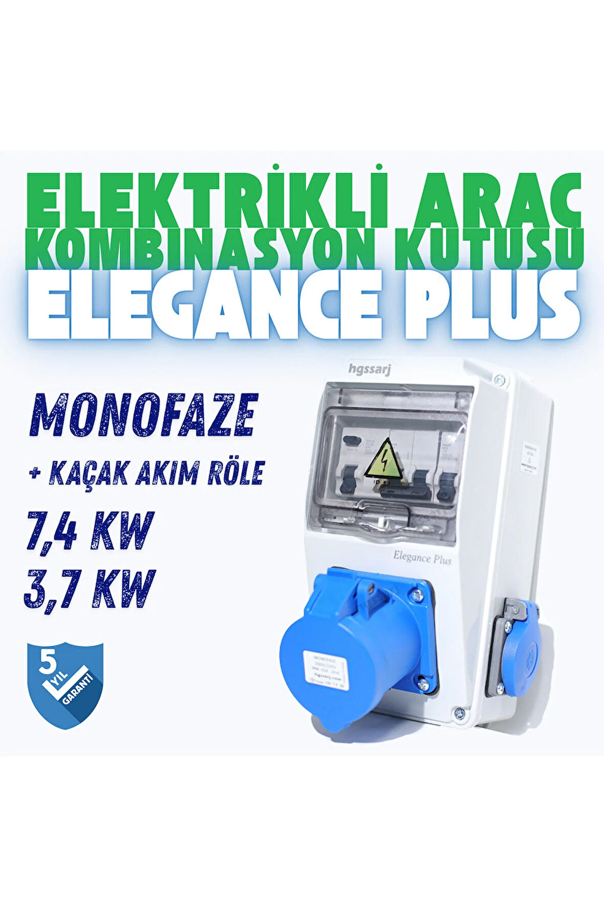 'Elegance PLUS'' Elektrikli Araç Kombinasyon Kutusu, Tesla Blue Adaptöre Uyumlu+K.A.Röle V i k o / P a n a s o n i c