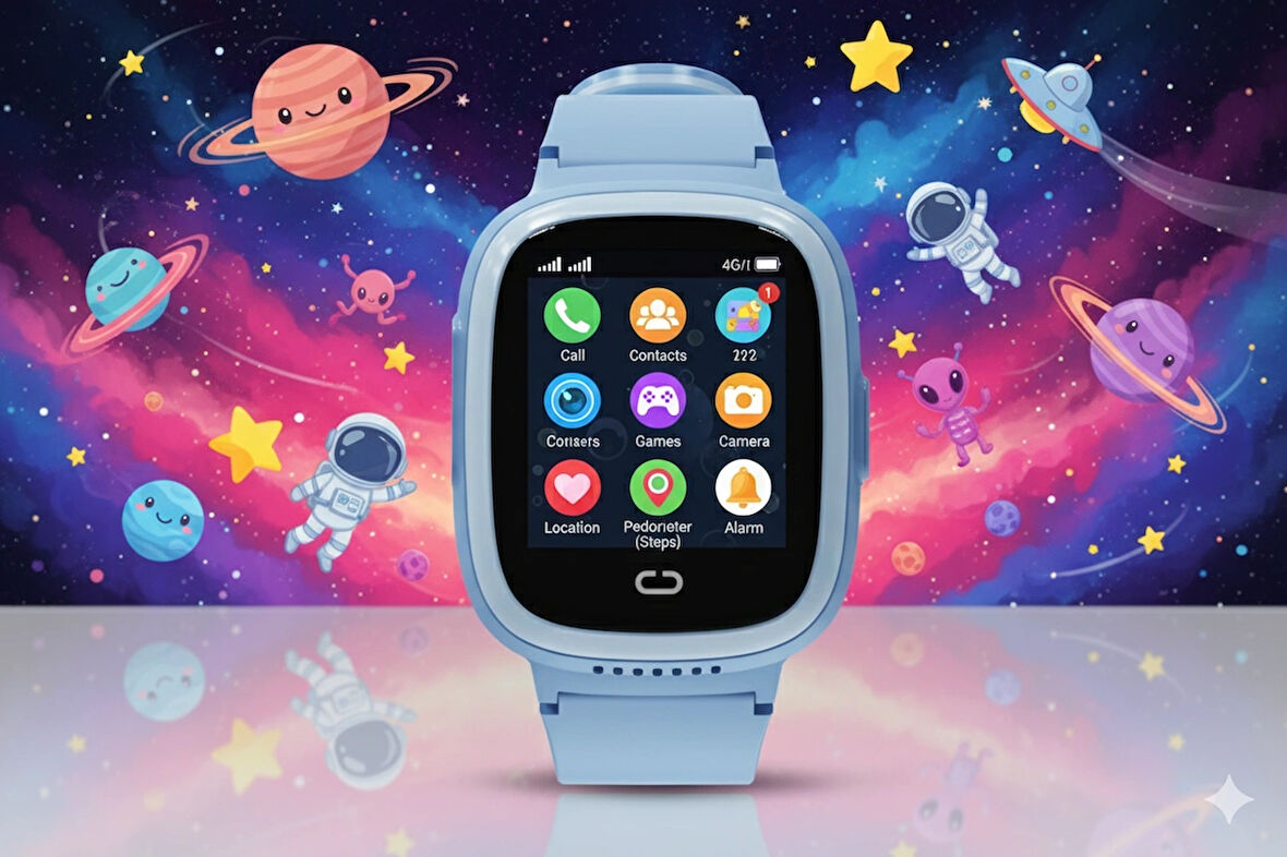Akıllı Çocuk Saati 4.5g S Im Kart Destekli Görüntülü Görüşme Özelliği