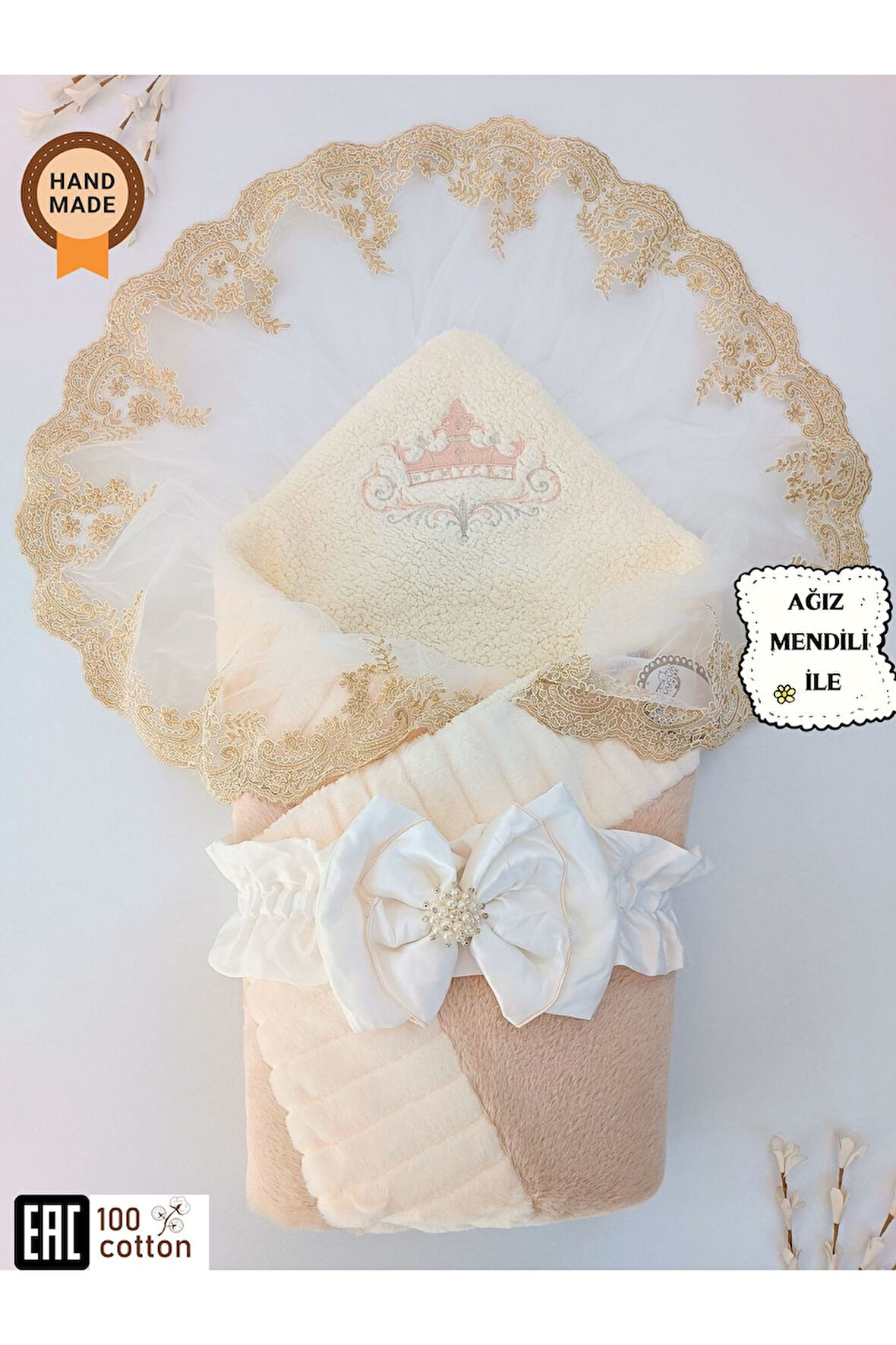Kışlık Prizma Bebek Kundağı Unisex Bebek Dış Kundak Battaniyesi Hastane Çıkışı Kundak Battaniye