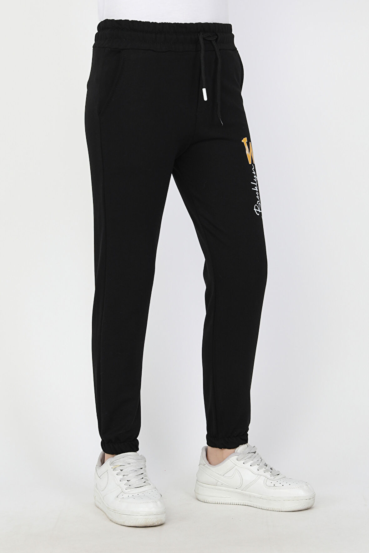 W Brooklyn baskılı Unisex Çocuk Eşofman Altı 4189