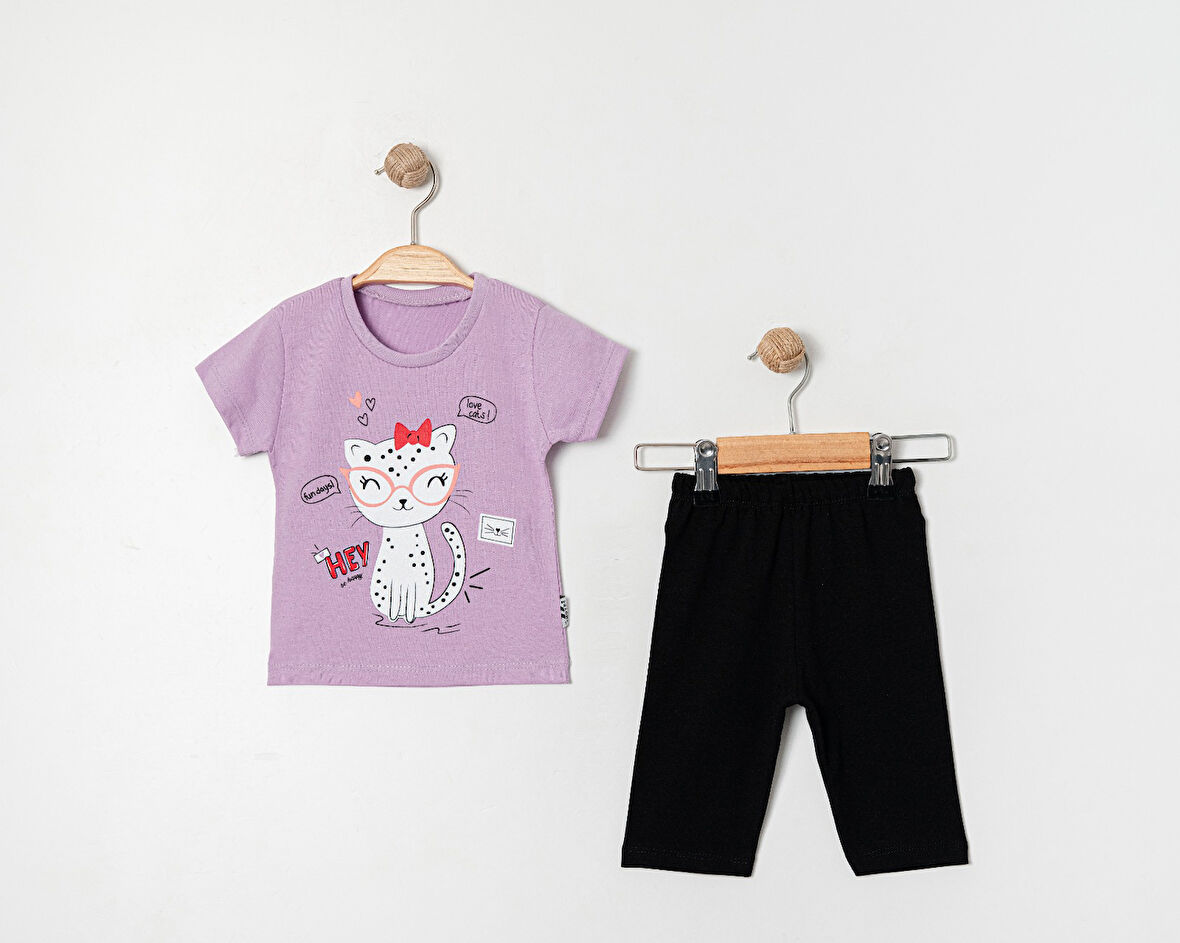 FUN DAYS HEY KEDİ 2 Lİ KIZ ÇOCUK TAKIM 4968