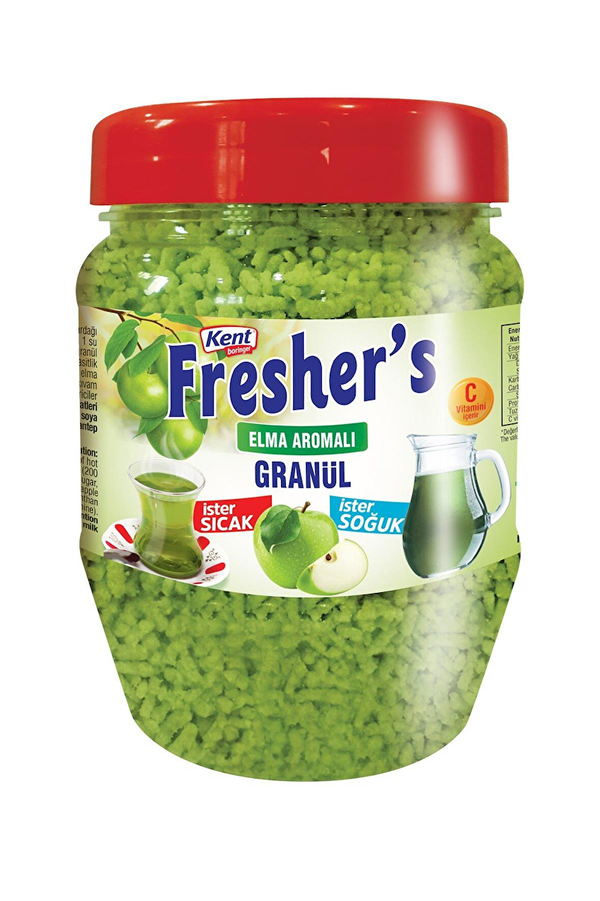 Kent Boringer Fresher's Elma Aromalı Granül İçecek 300 Gr