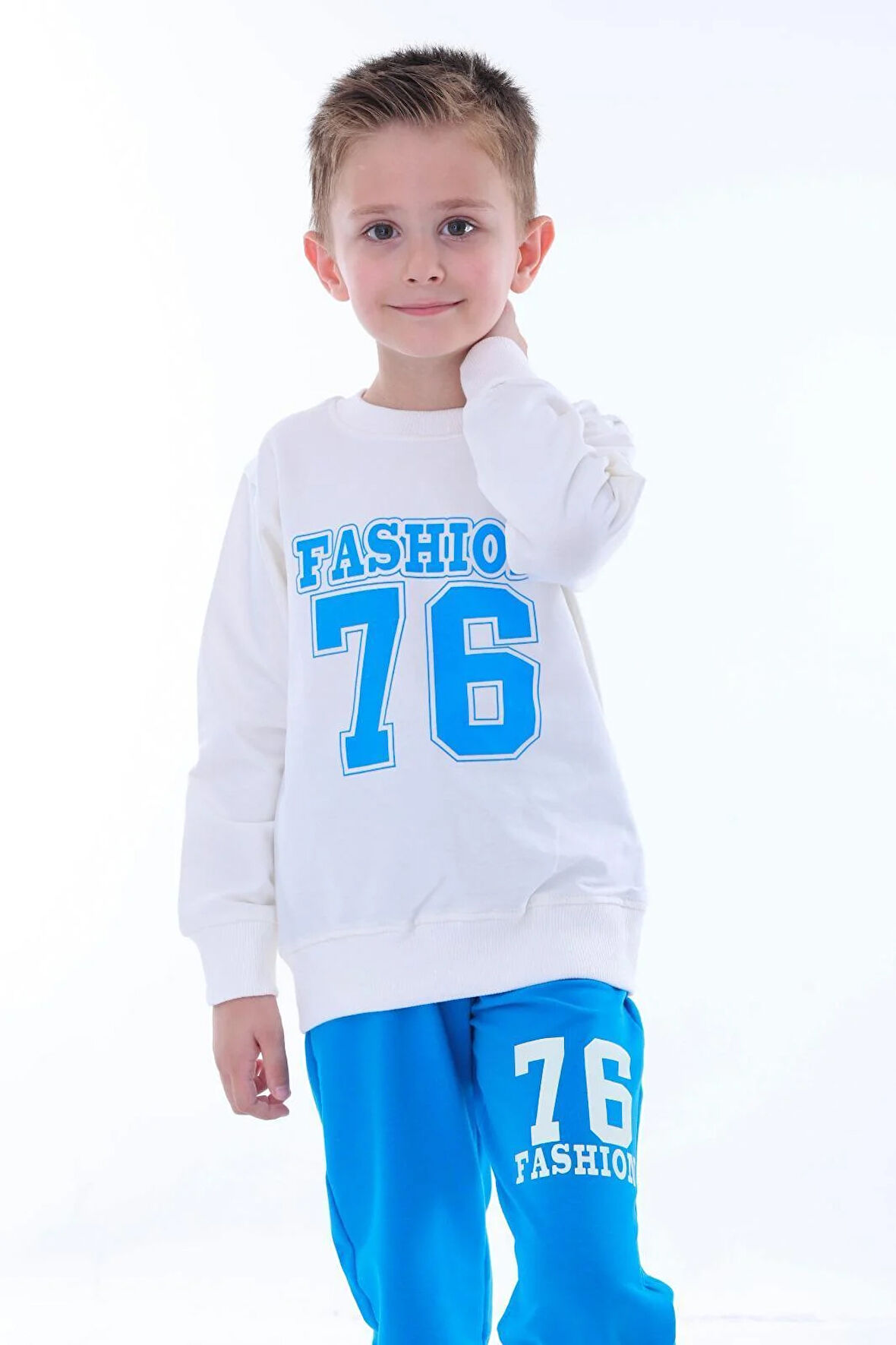 Fashion 76 Erkek Çocuk Takımı Mavi