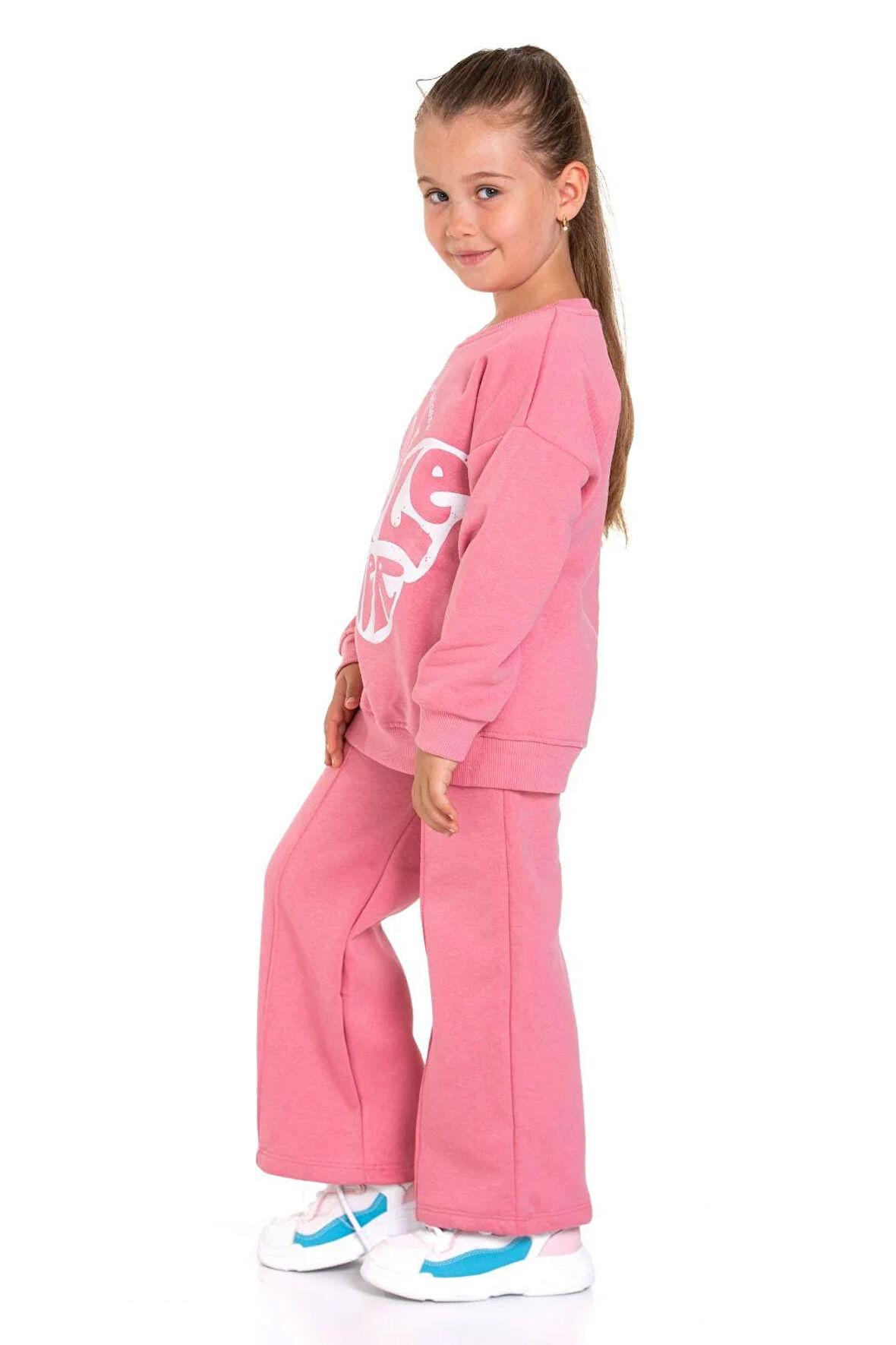Little Dreamer Baskılı Kız Çocuk İkili Takım - Pembe