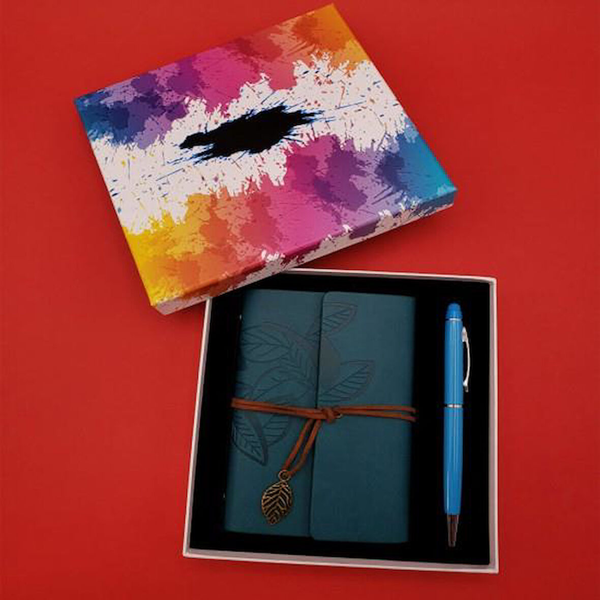 KENPAZAR Tükenmez Kalem Mavi Defter Dekoratif Hediyelik