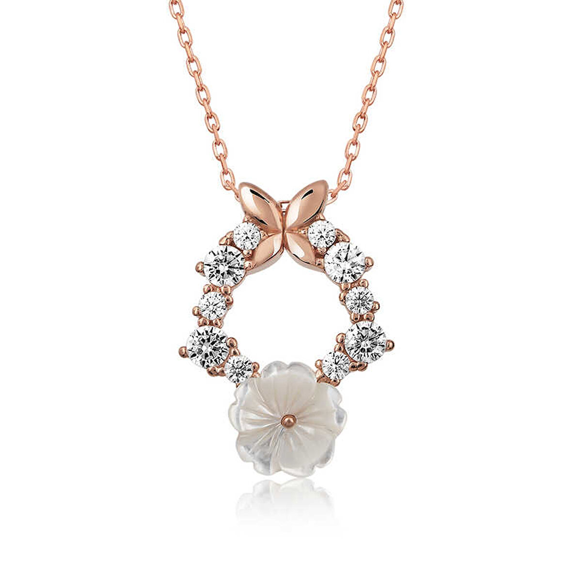 KENPAZAR 925 Ayar Gümüş Bahar Çiçeği Kadın Gümüş Kolye