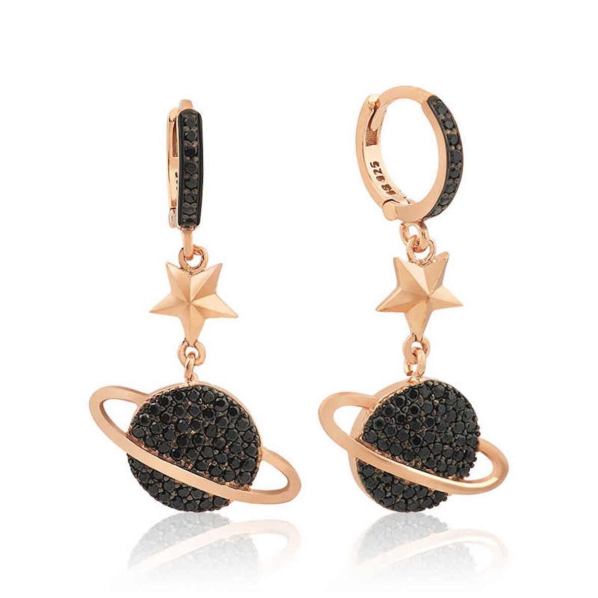 KENPAZAR 925 Ayar Gümüş Gezegen Küpe