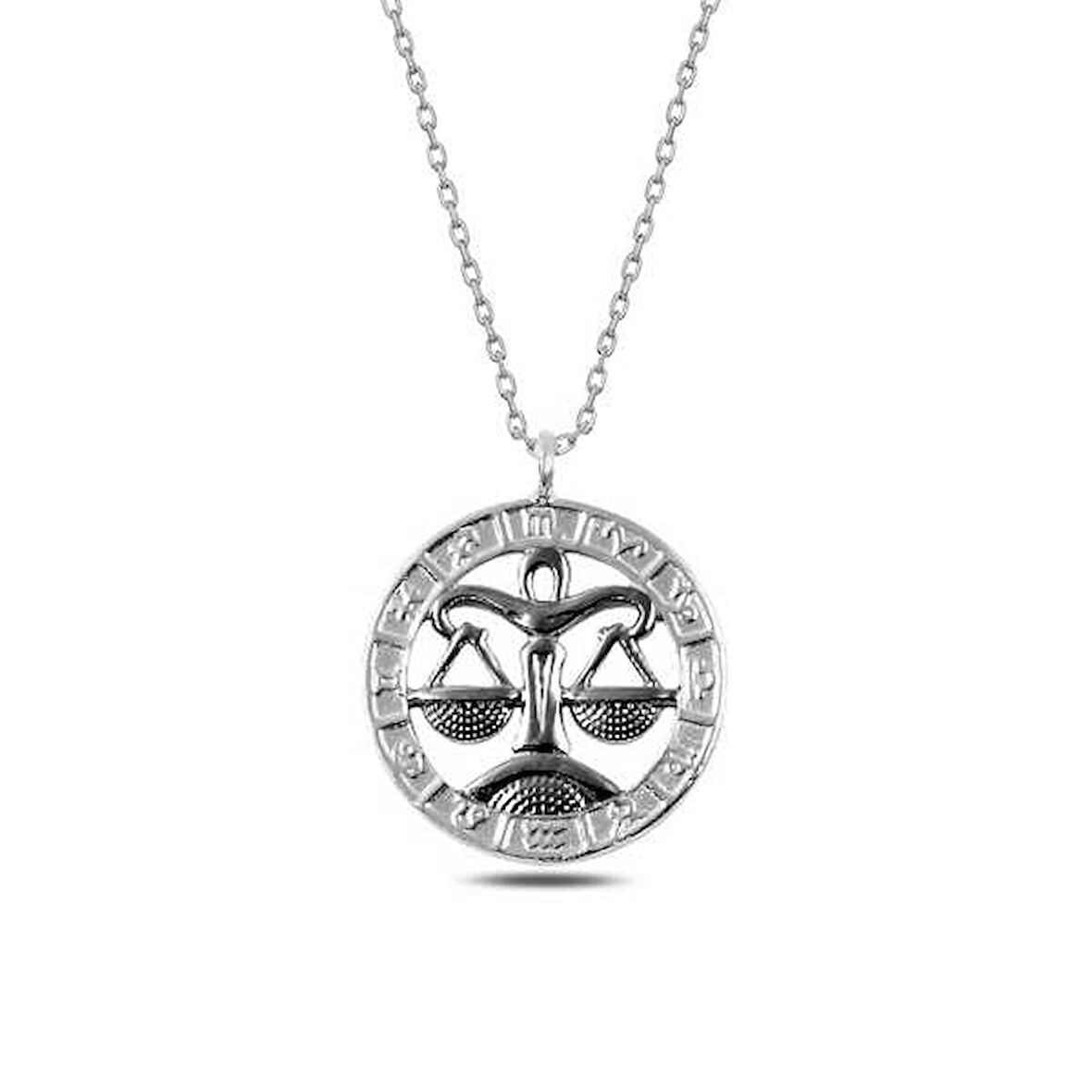 KENPAZAR ​​​Gümüş Terazi Burcu Kolye