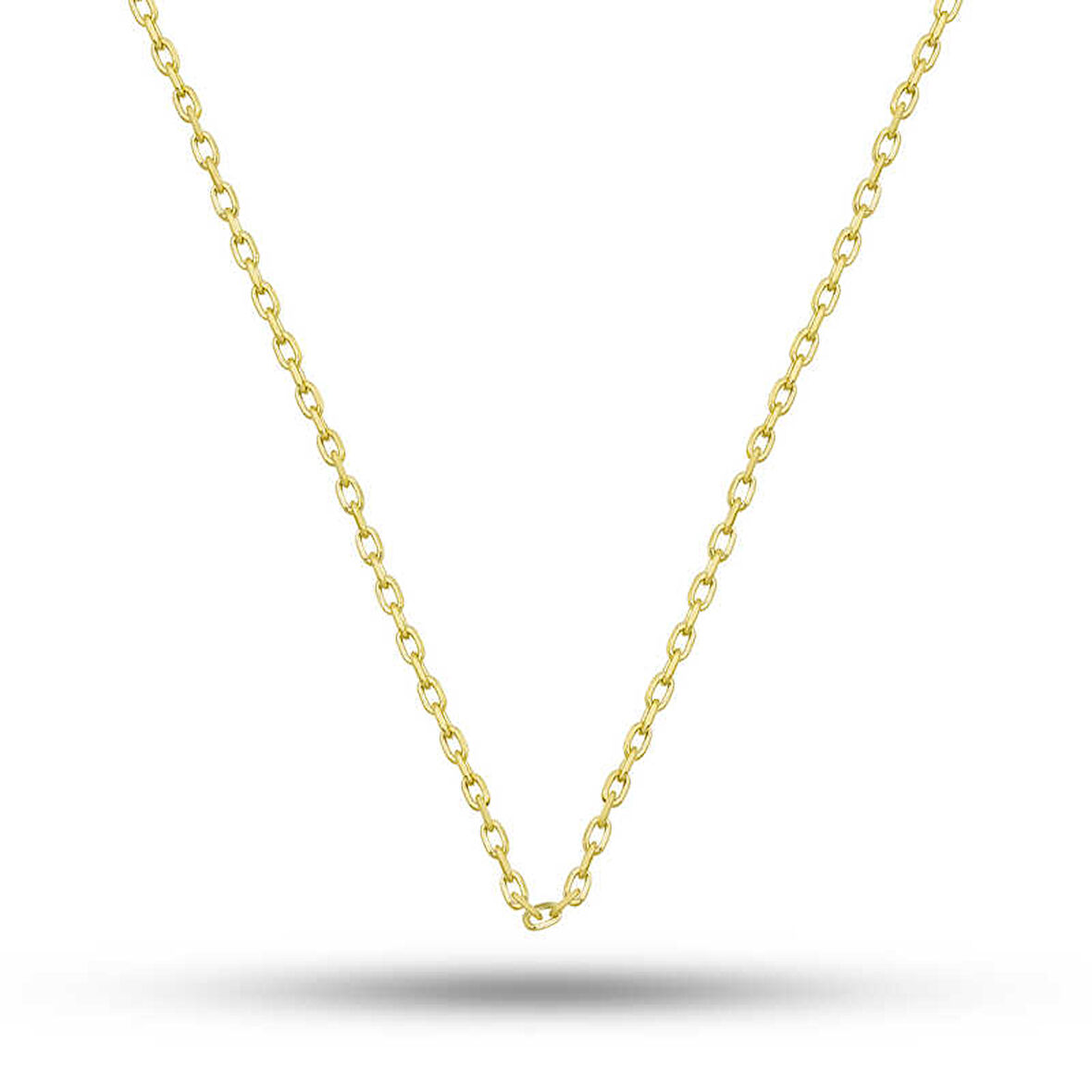 KENPAZAR Gümüş Gold 0.30 Mikron 50 Cm Forse Kadın Zincir