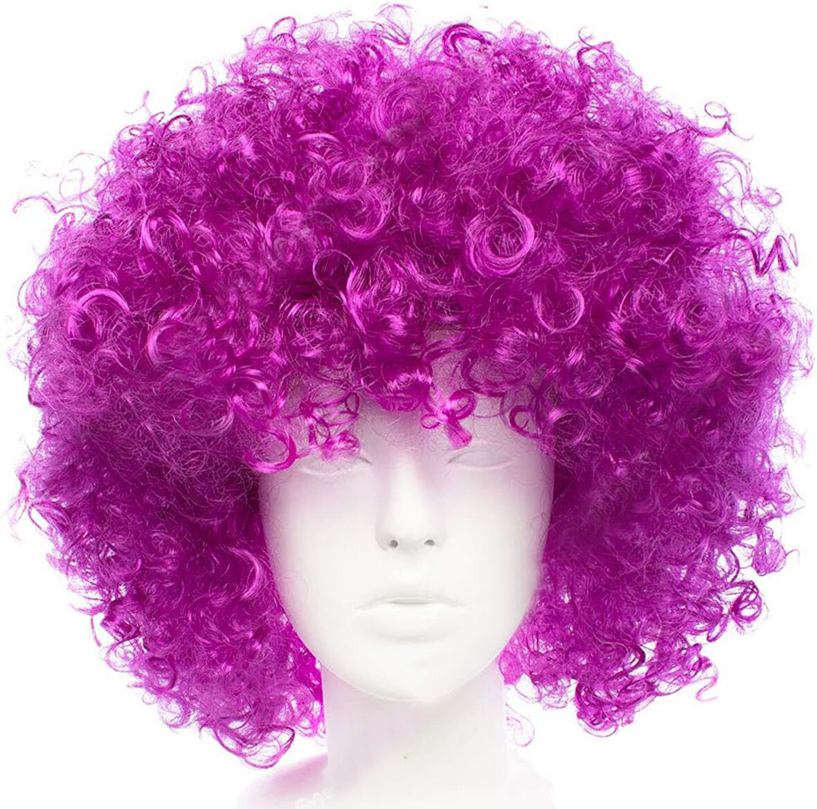 KENPAZAR Koyu Mor Renk Violet Afro Bonus Saç Peruk