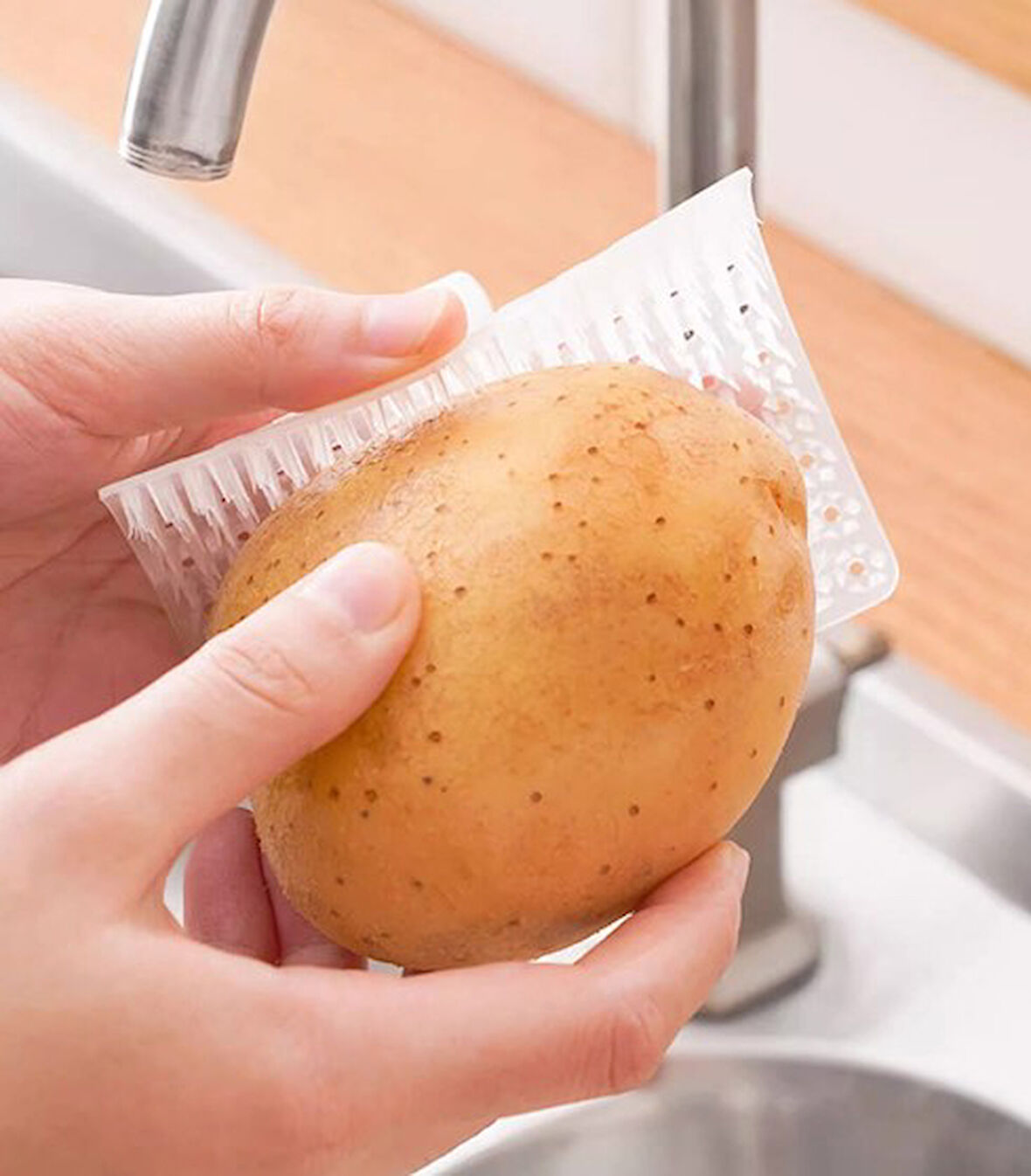 KENPAZAR Çok Amaçlı Sebze ve Meyve Temizleme Patates Soyma Fırçası