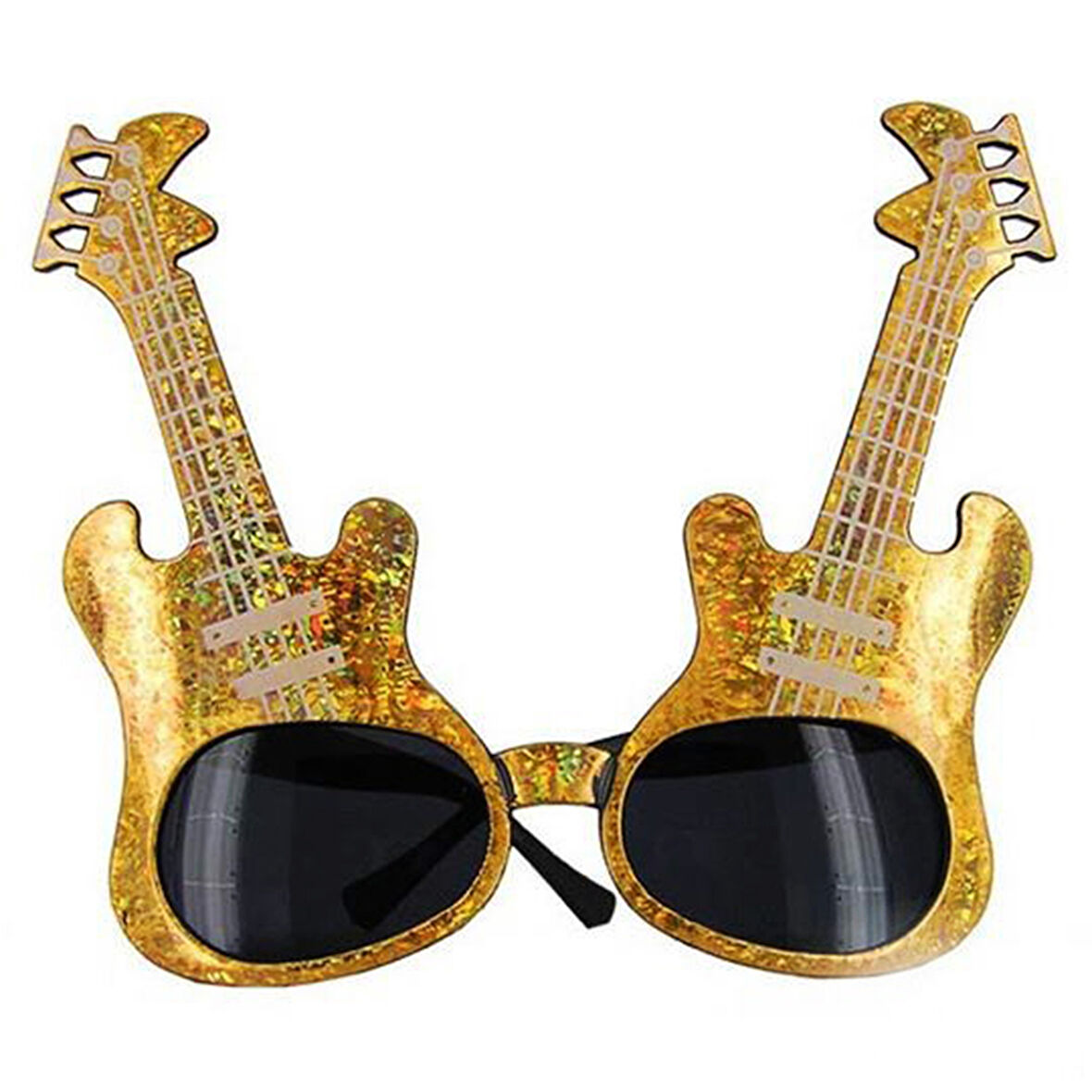 KENPAZAR Altın Renk Rockn Roll Gitar Şekilli Parti Gözlüğü 15x15 cm