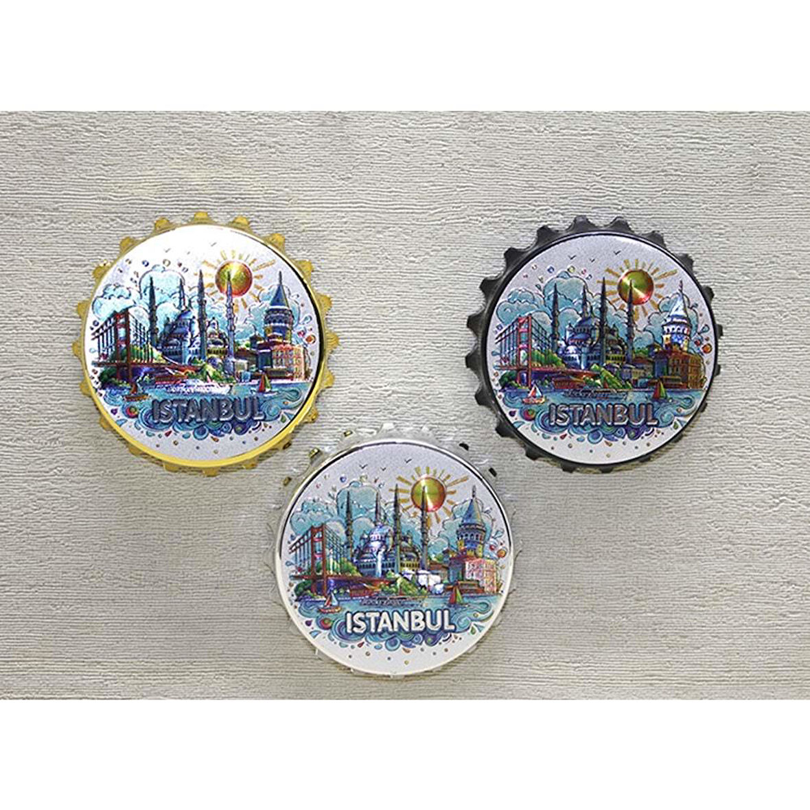 KENPAZAR İstanbul Temalı Metal Magnet