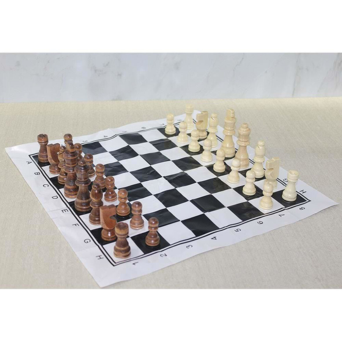 KENPAZAR Ahşap Satranç Taşı 10 Cm