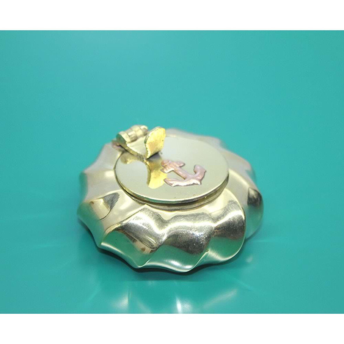 KENPAZAR Pirinç Çapalı Kapaklı Küllük