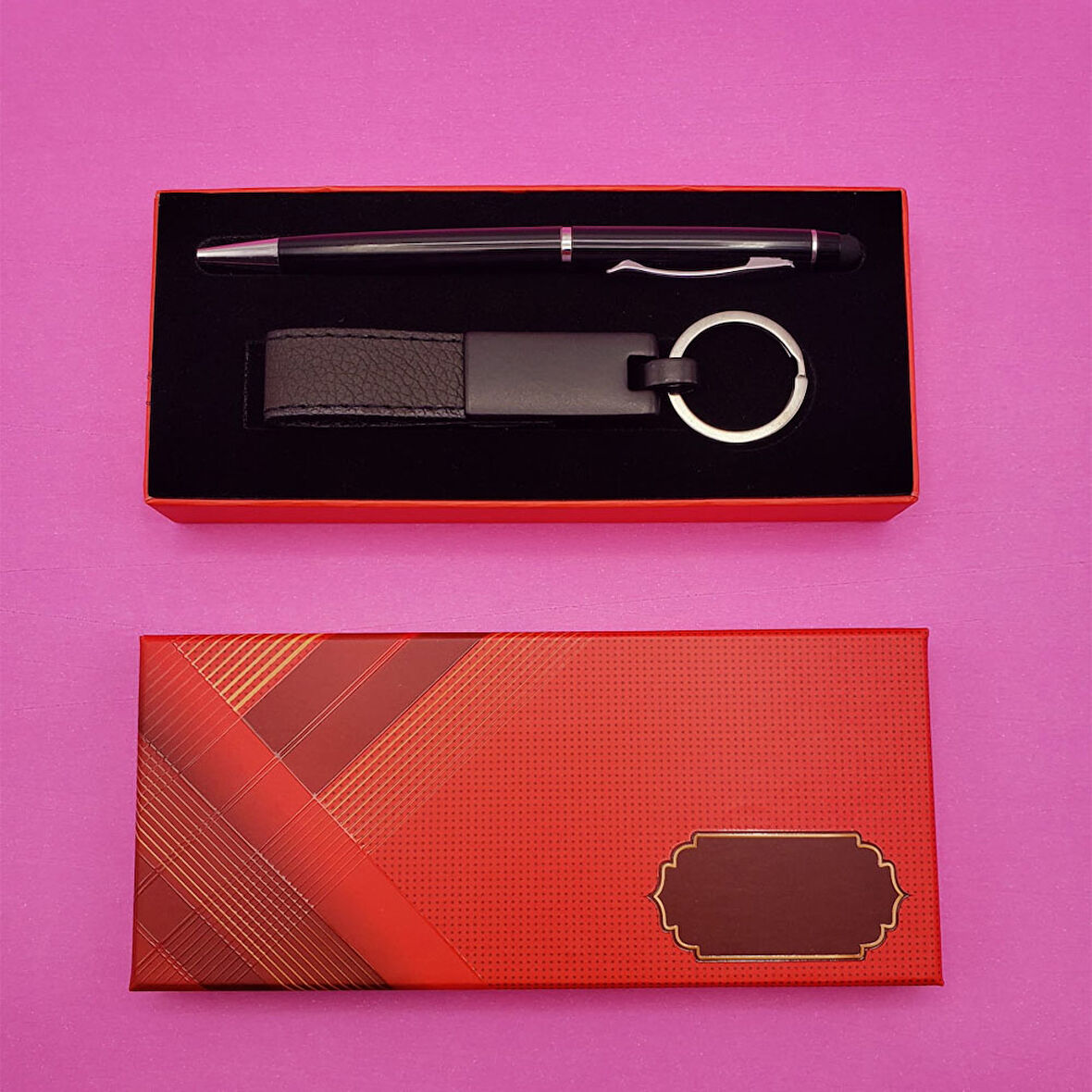 KENPAZAR Siyah Touchpen Kalem ve Anahtarlık