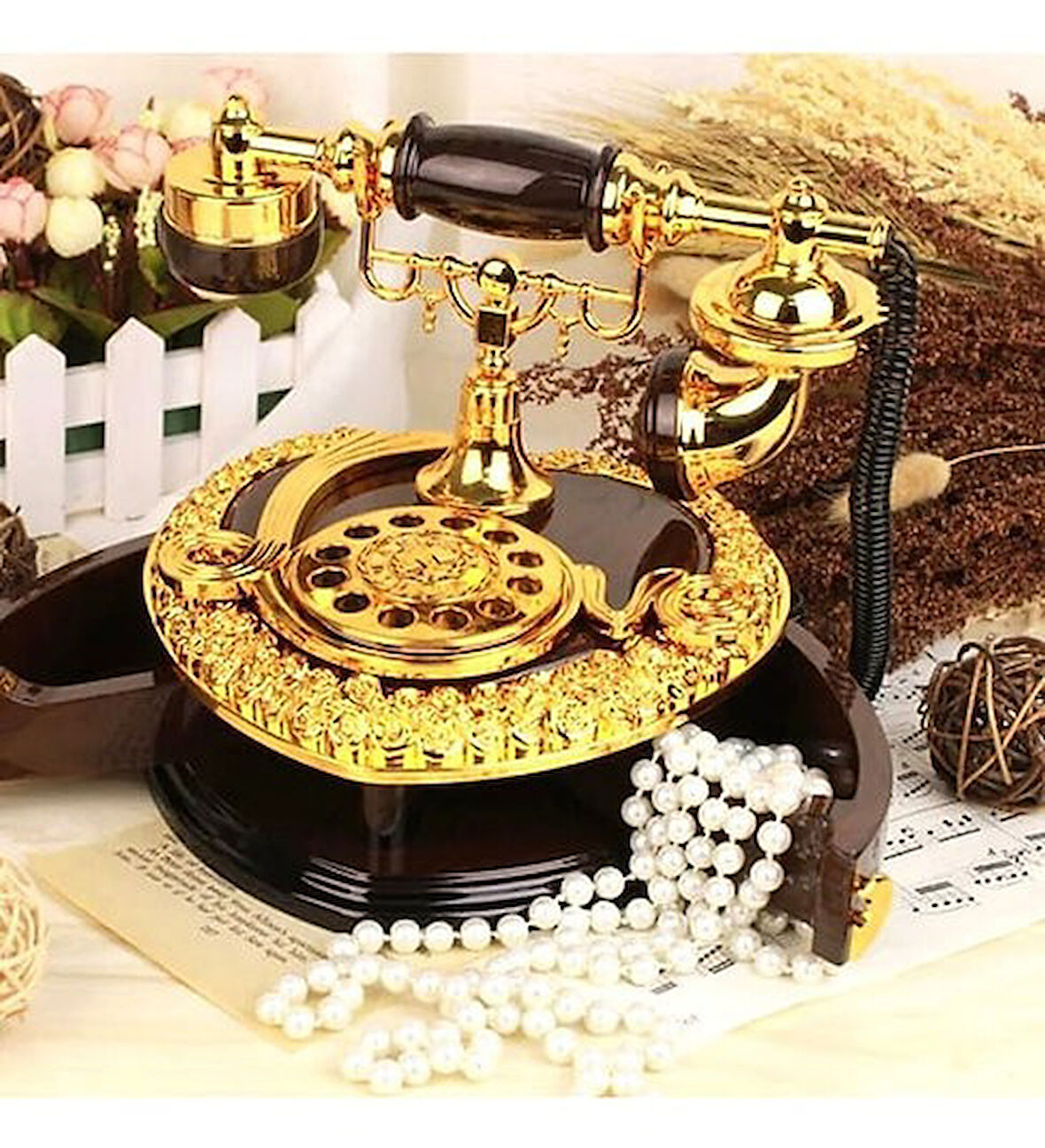 KENPAZAR Siyah Telefon Müzik Kutusu Mücevherlik Takı Kutusu N-44BW10