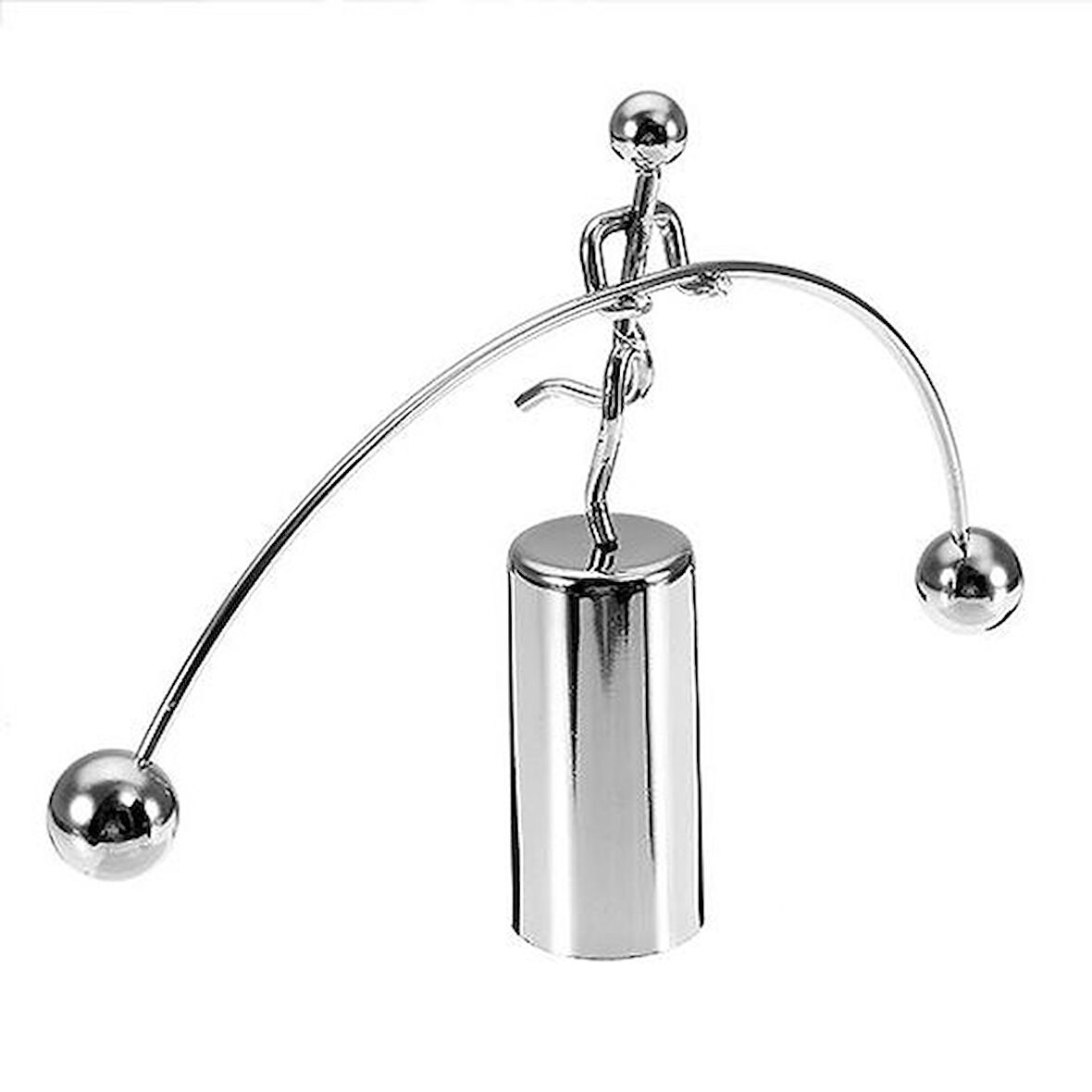 KENPAZAR Tek Ayağı Havada Halterci Newton Balans Denge Topları