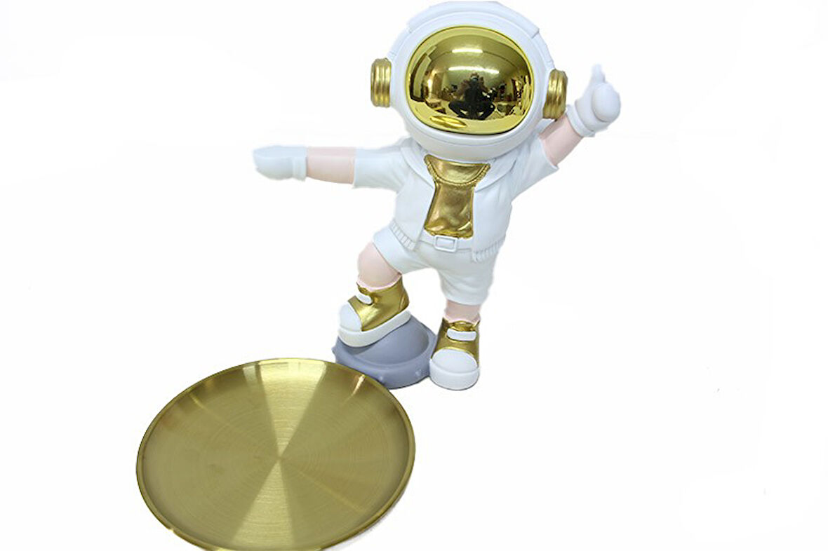 KENPAZAR Astronot Servis Tabaklı Biblo