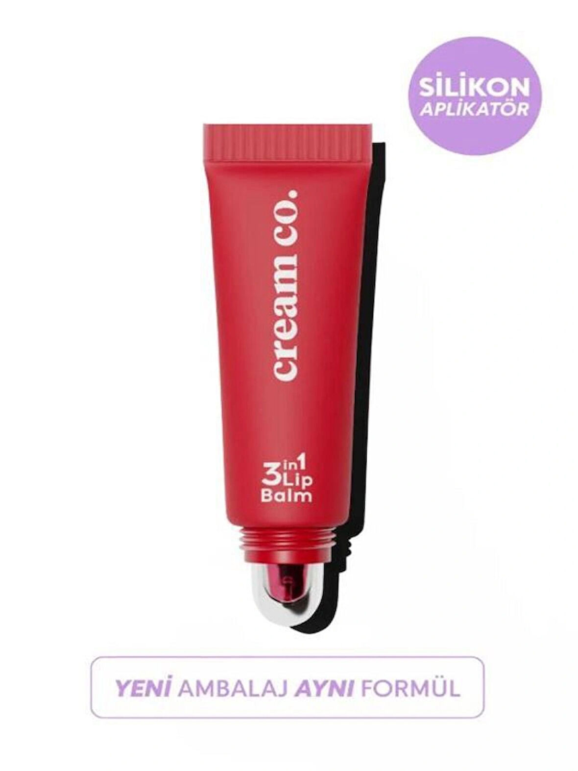 3in1 Lip Balm-Nemlendirici Parlatıcı 3in1 Lip Balm | Dudak Bakım Strawberry Sorbet Kırmızı