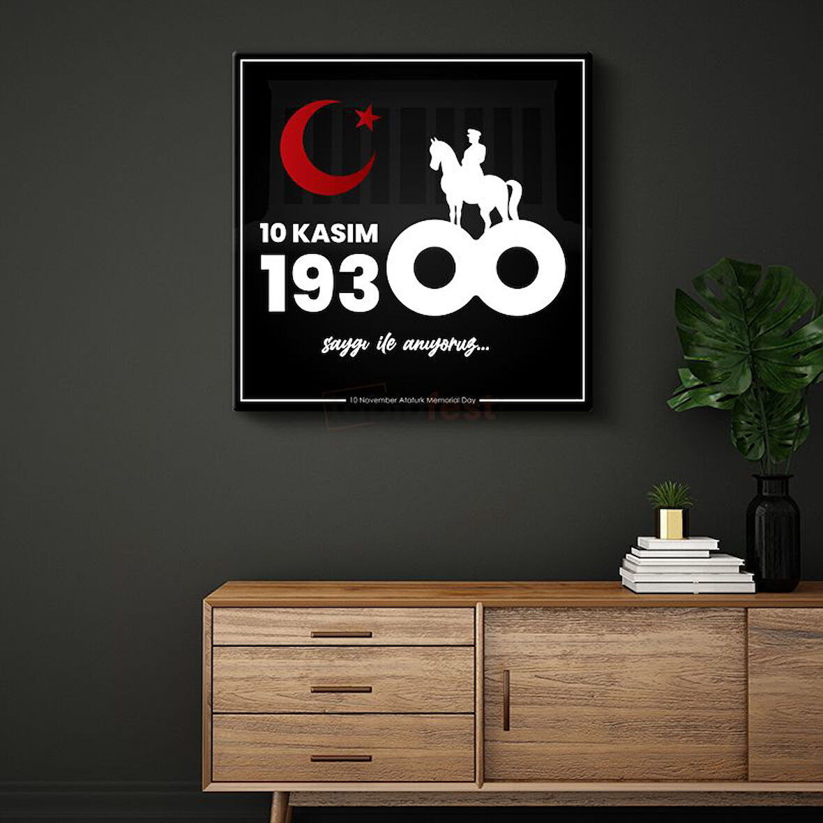 10 Kasım 1938 - Anma Günü Tasarım Kanvas Tablo