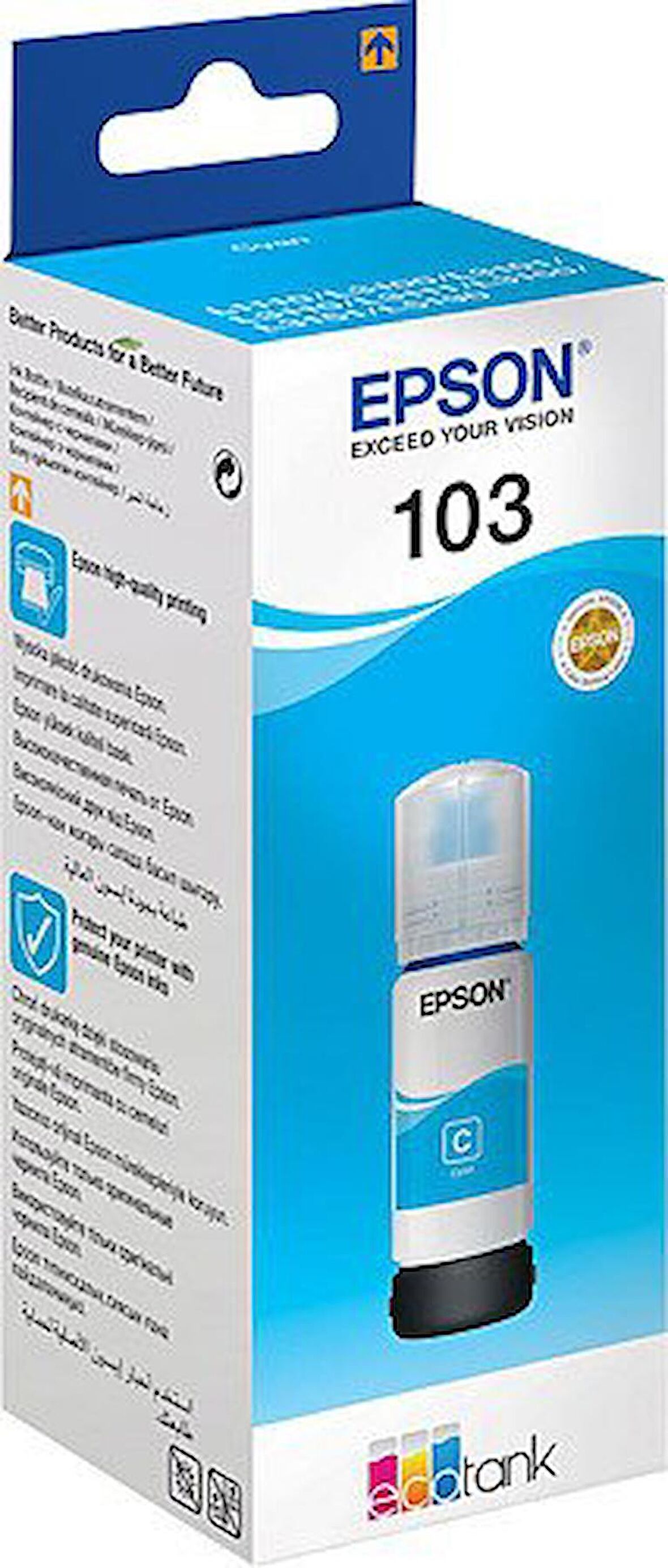 Epson T103 Kartuş Mavi (Cyan) 65 ml C13T00S24A