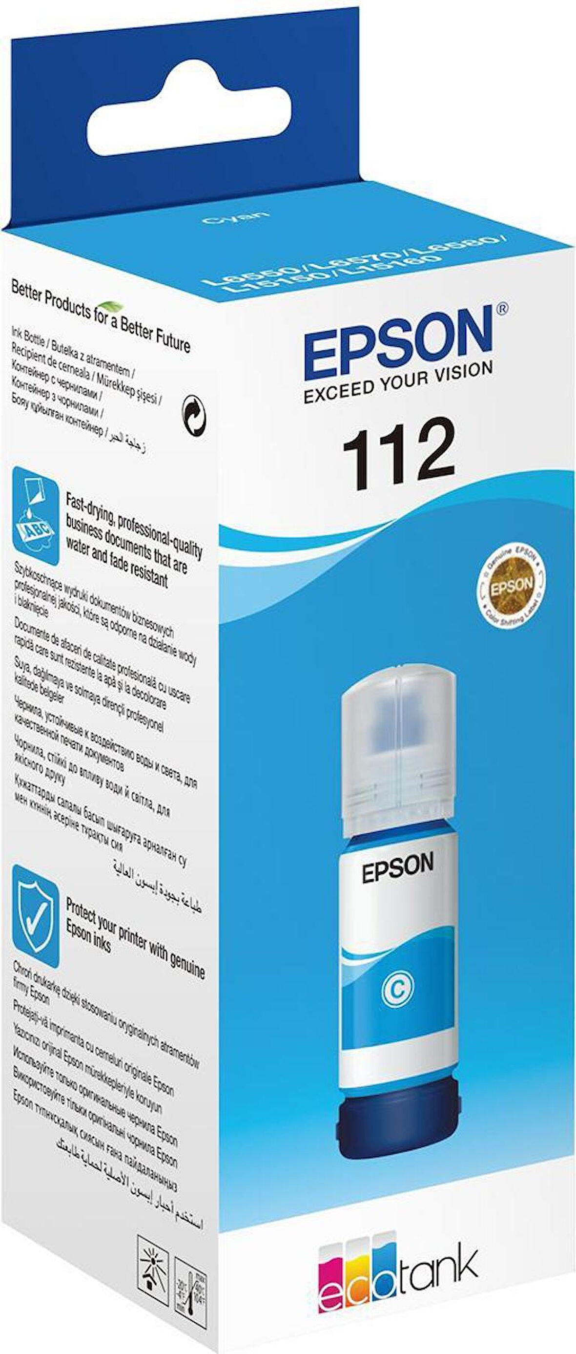 Epson C13T06C24A 112 Mavi (Cyan) Mürekkep Kartuş