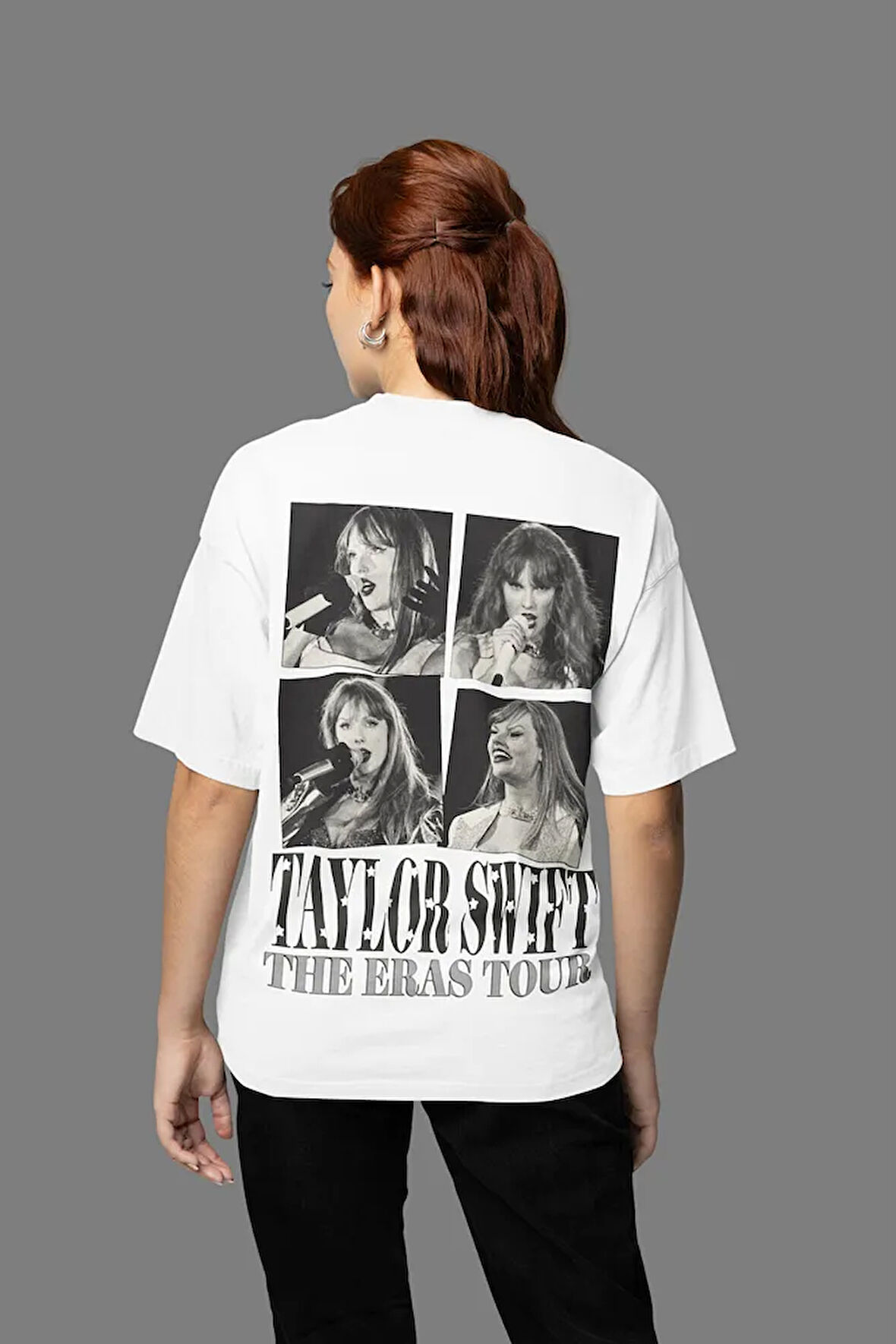 Taylor Swift The Eras Tour Albüm Baskılı Unisex Tişört, Oversize Taylor Tişört