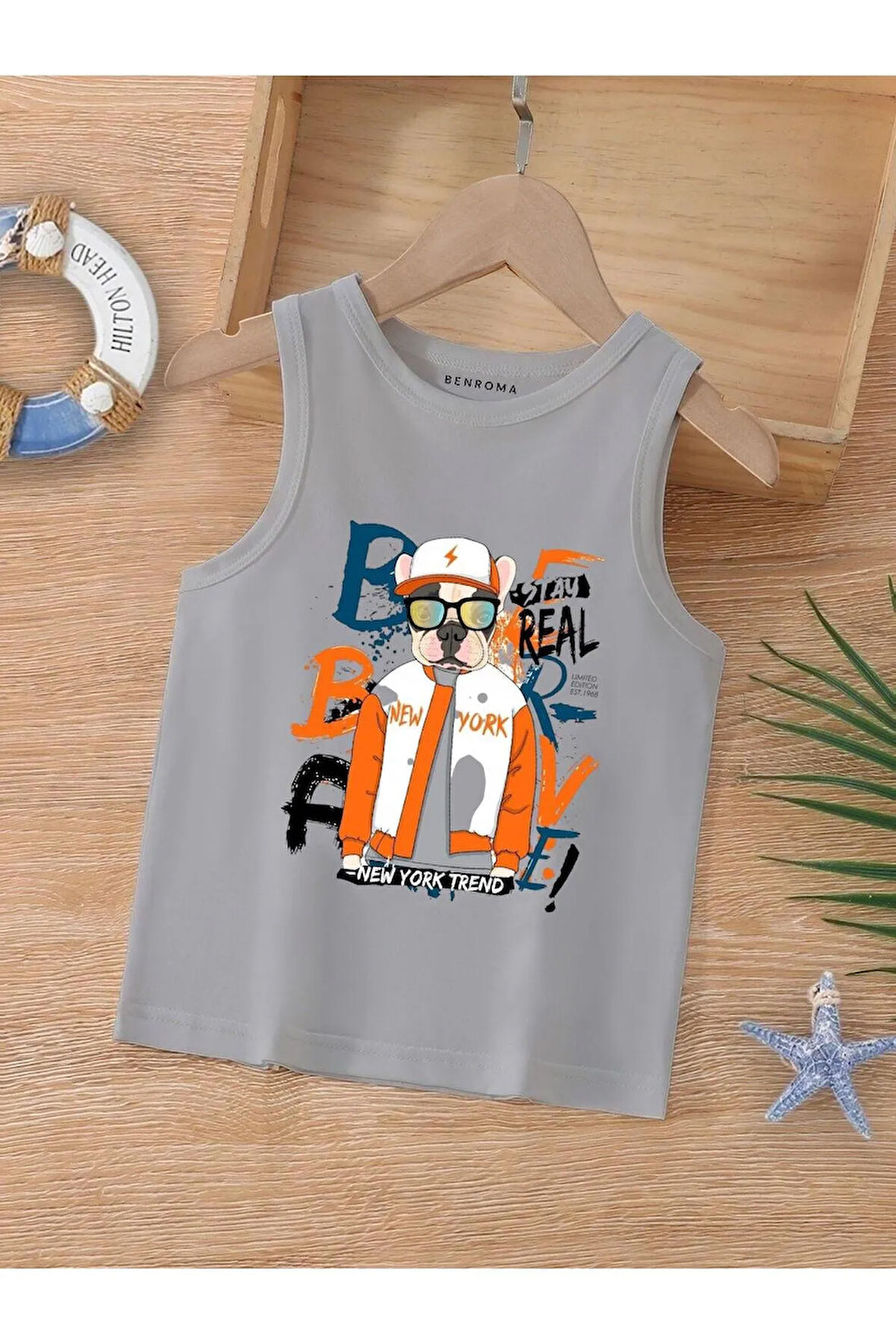 ÇİZGİ FİLM KARAKTER BASKILI KOLSUZ ÇOCUK TİŞÖRT