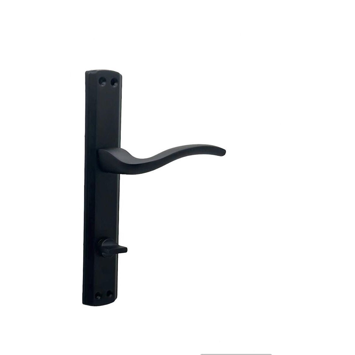 KOLDOOR Trim Mat Siyah Lüx Aynalı Wc Banyo Kapı Kolu Sağ Basar 2 Takım