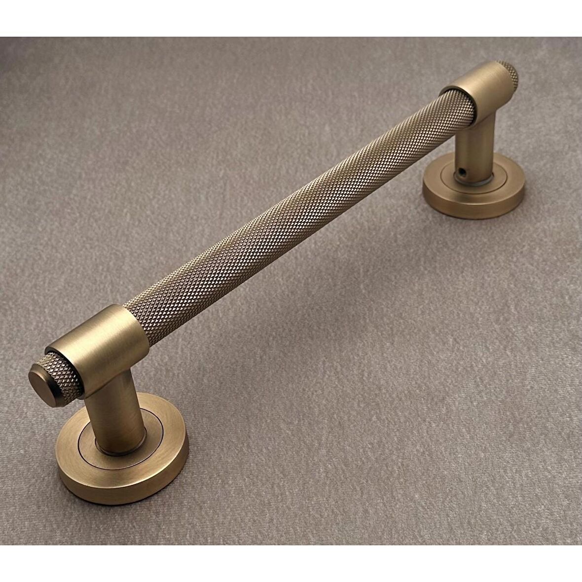 KOLDOOR Punch Zamak A213 Mat Antik Sarı Çekme Kol Sürgülü Kapı Çekme Kolu 40 Cm 1 Adet