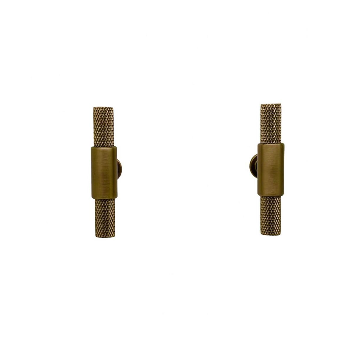 Handles Kulp Mobilya Dolap Mutfak Çekmece Kulpu 158 Mat Antik Sarı Düğme 10 Adet