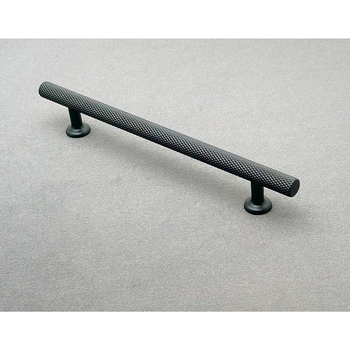 Mobilya Dolap Kulpu Mutfak Çekmece Kulpu Çizgili Dal Mat Siyah 128 Mm ( 12,8 Cm ) 10 Adet