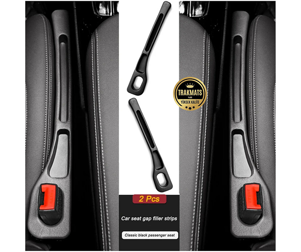 Audi A5 2007-2008-2009-2010-2011-2012-2013-2014-2015-2016 Araba Koltuk Arası Boşluk,Doldurucu,Organizer , İki Adet Siyah Araç İçi,Düzenleyici