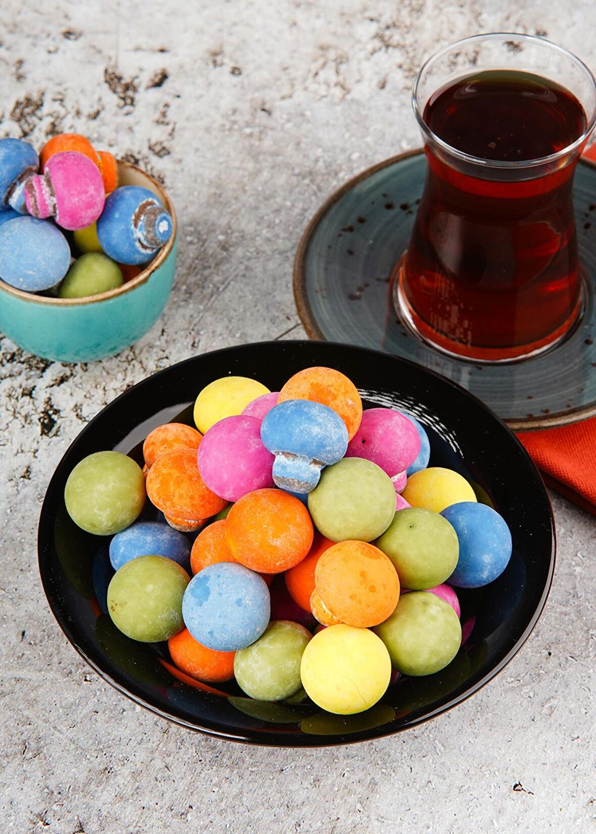 Renkli Mini Mantar Draje 250 GR