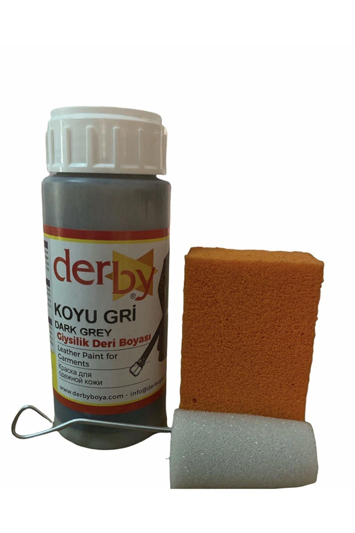 Koyu Gri Oto Direksiyon Koltuk Deri Bakım Boyası
