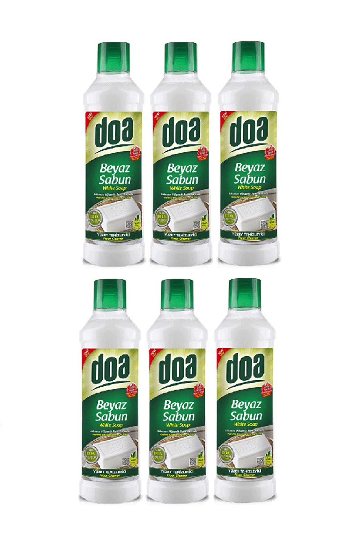 Yüzey Temizleyici Beyaz Sabun Kokulu 1000ml X6 Adet