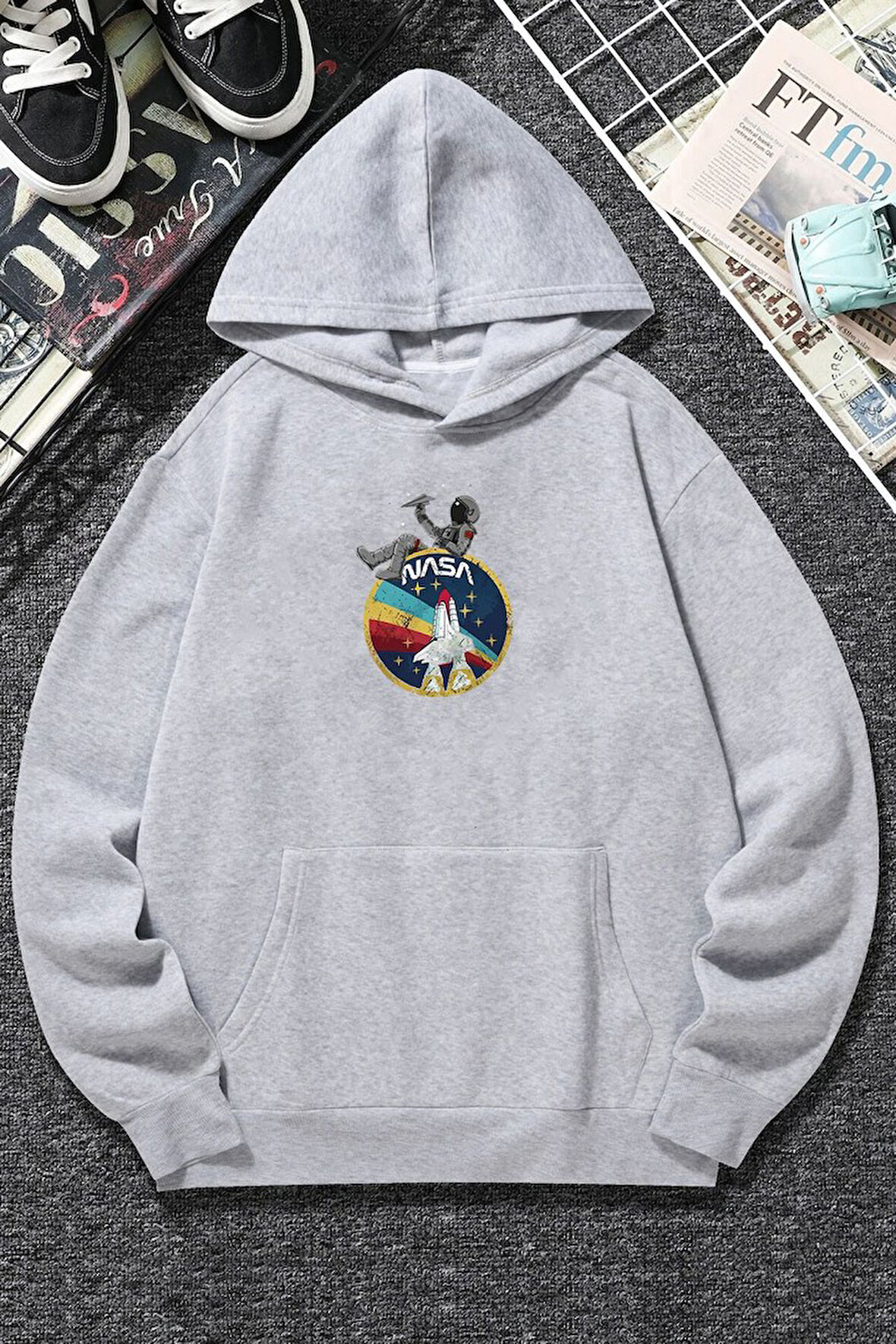 Uyguntarz Unisex Nasa Baskılı Sweatshirt