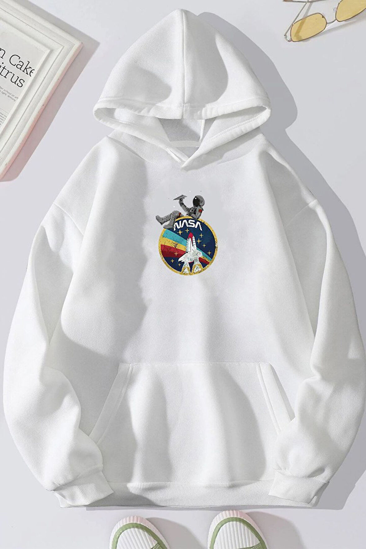 Uyguntarz Unisex Nasa Baskılı Sweatshirt