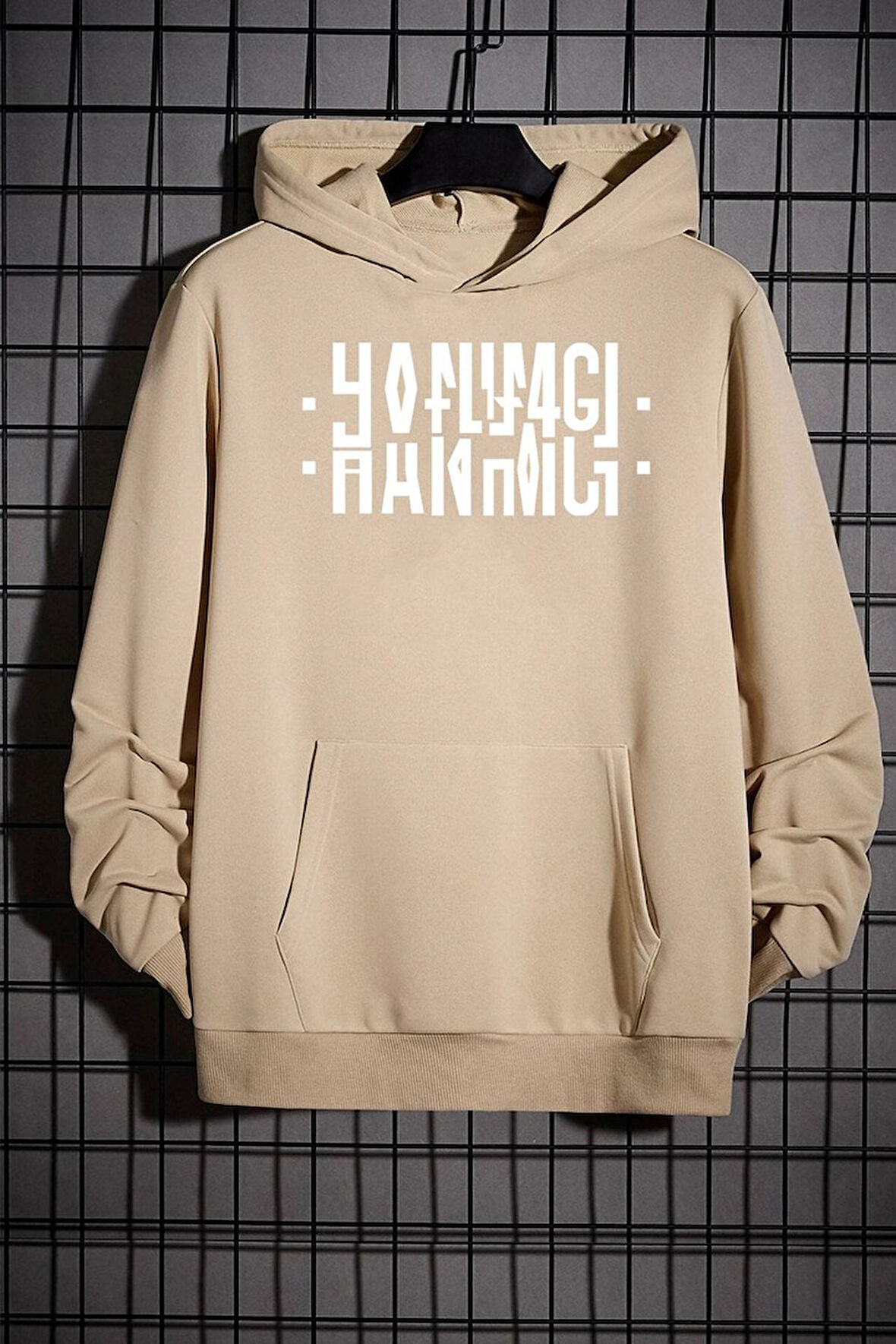 Uyguntarz Hanımcı Yazılı Katlamalı Sweatshirt