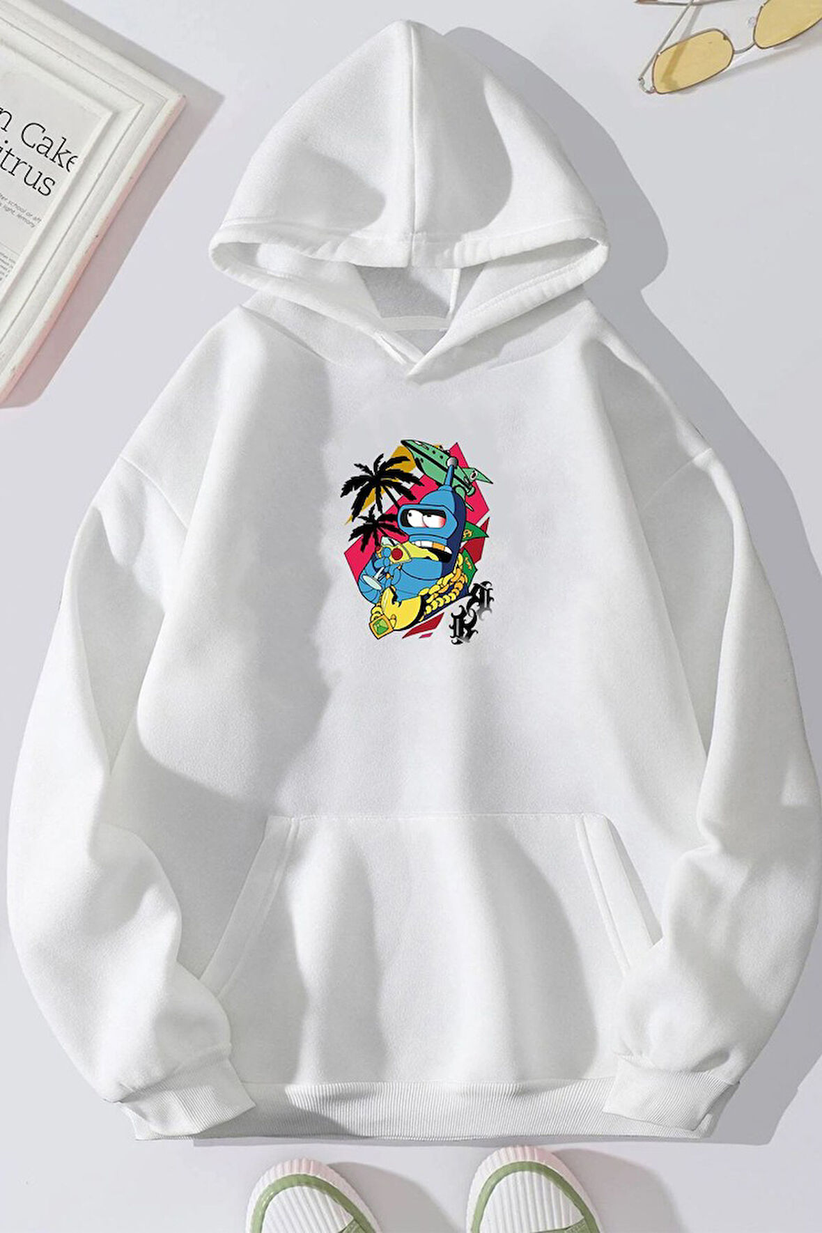 Uyguntarz Unisex Crazy Banana Baskılı Sweatshirt