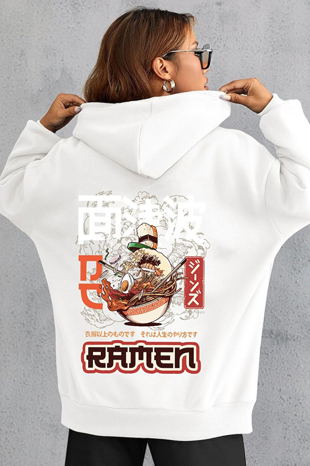 Uyguntarz Unisex Ramen Baskılı Sweatshirt