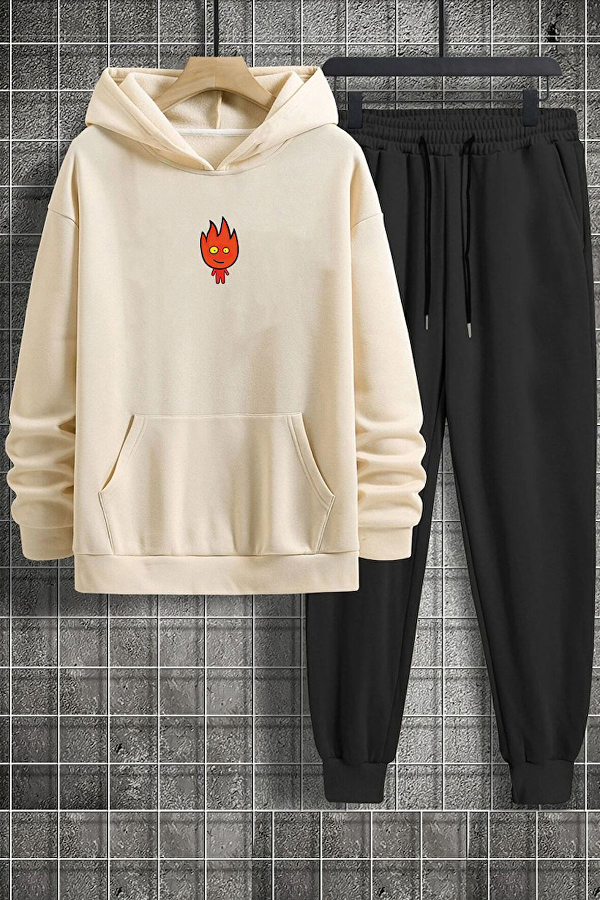 Uyguntarz Unisex Ateş Avatar Baskılı Eşofman Takımı