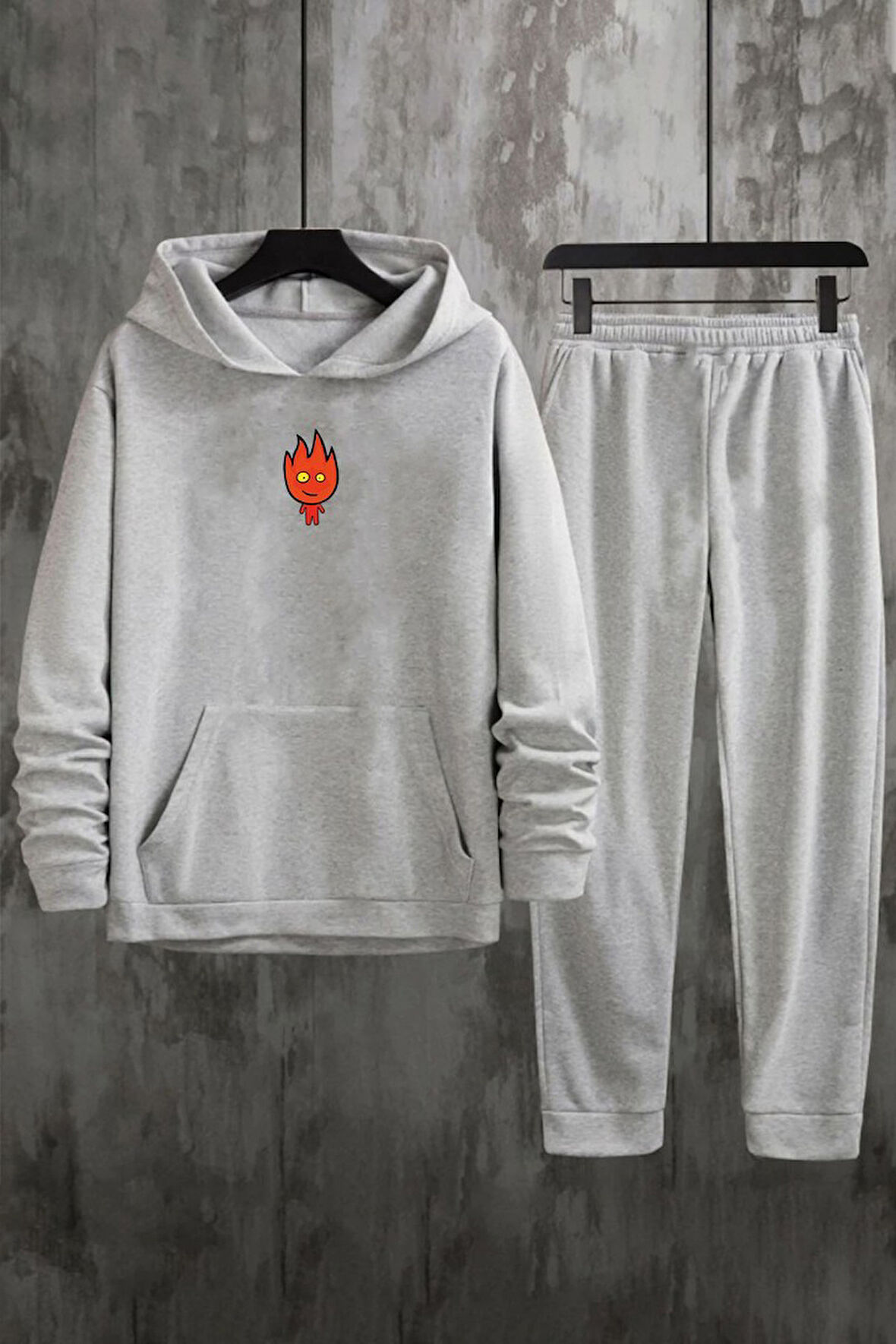 Uyguntarz Unisex Ateş Avatar Baskılı Eşofman Takımı