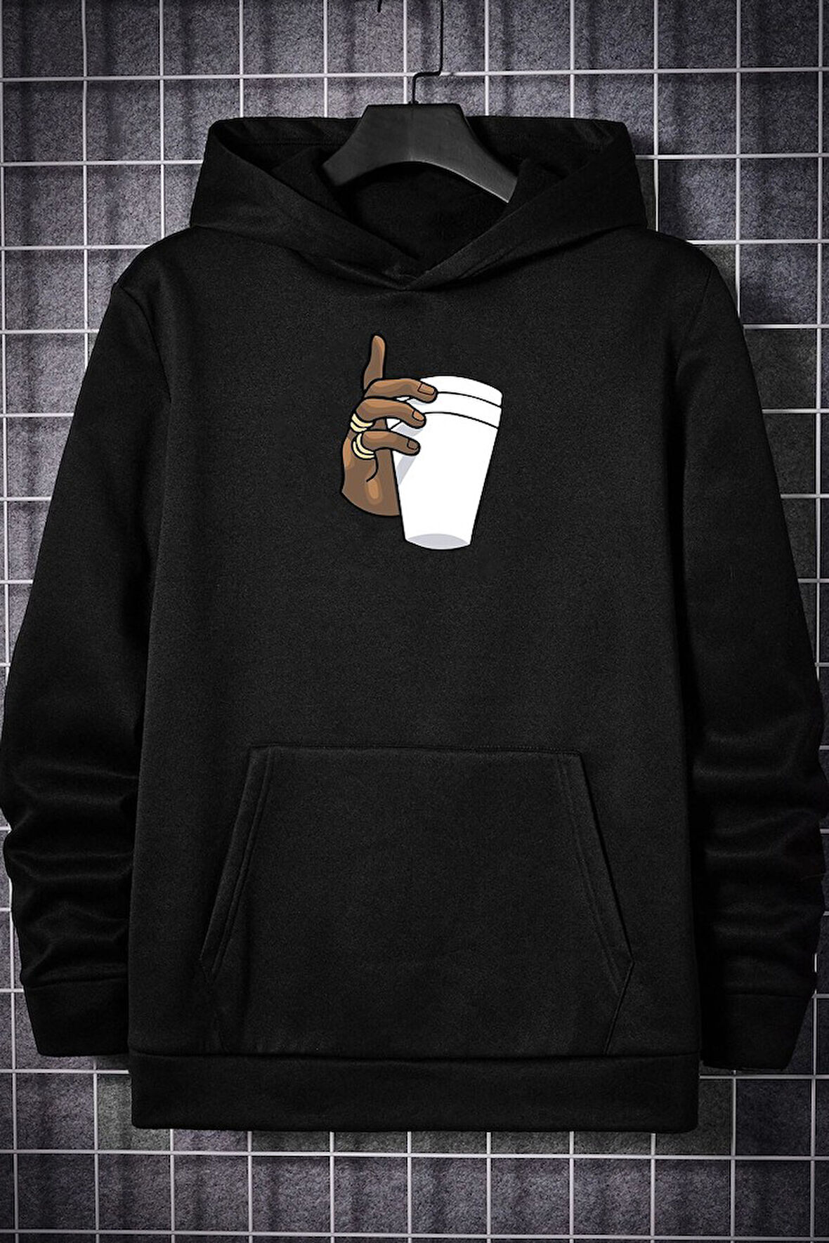 Uyguntarz Dont Tupac Coffee Baskı Sweatshirt