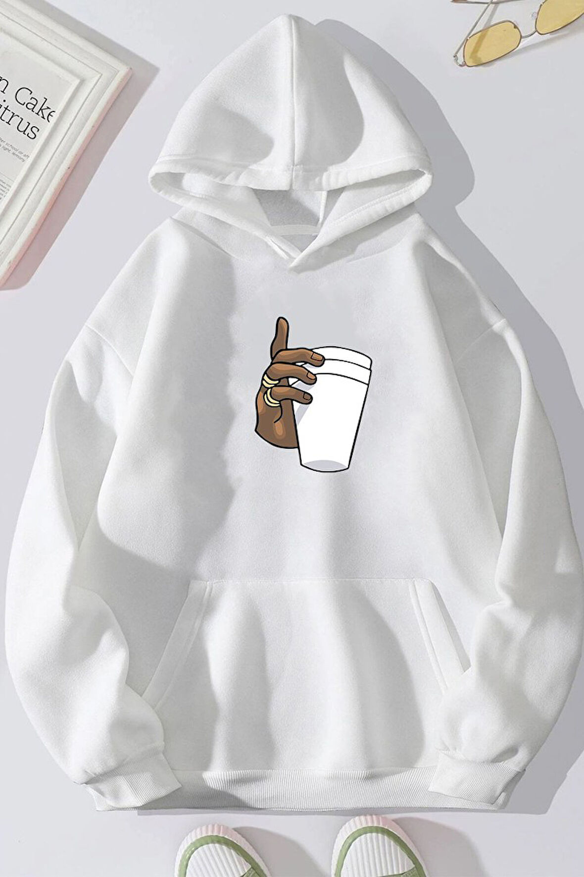 Uyguntarz Dont Tupac Coffee Baskı Sweatshirt
