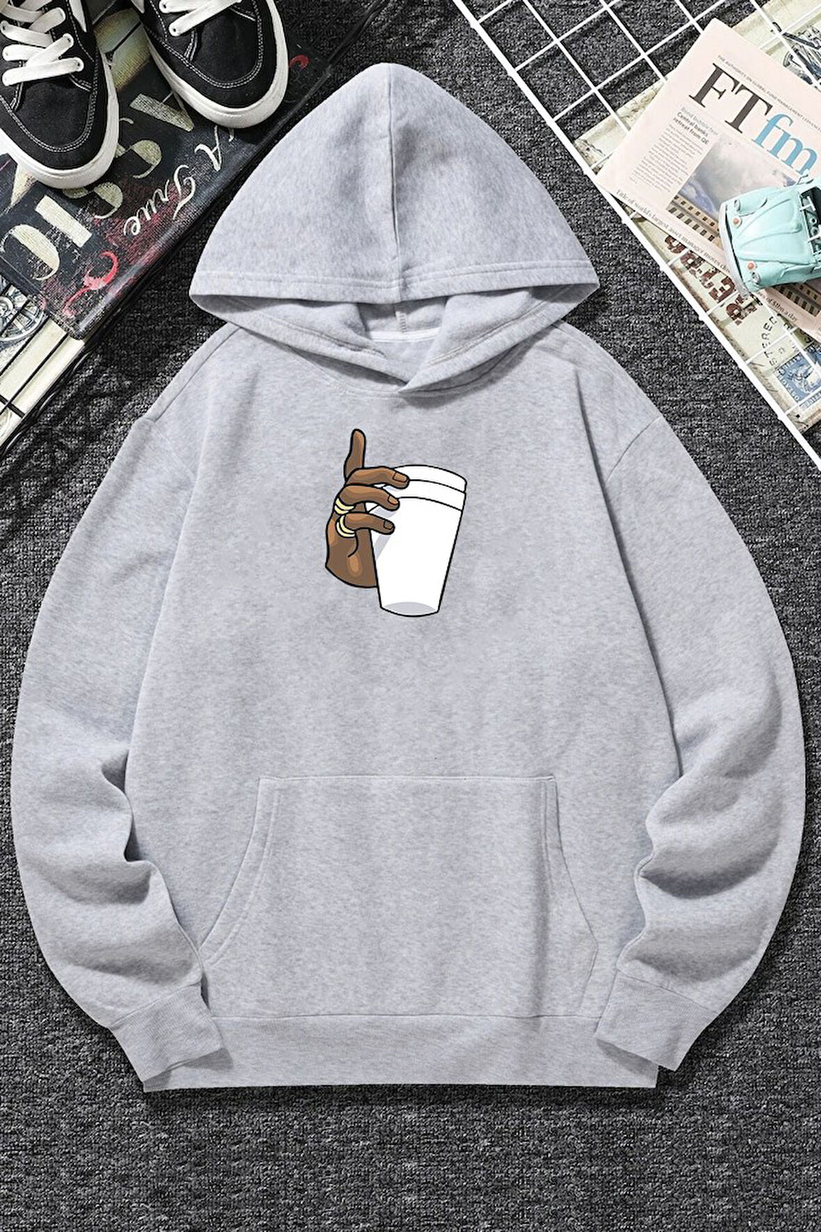 Uyguntarz Dont Tupac Coffee Baskı Sweatshirt
