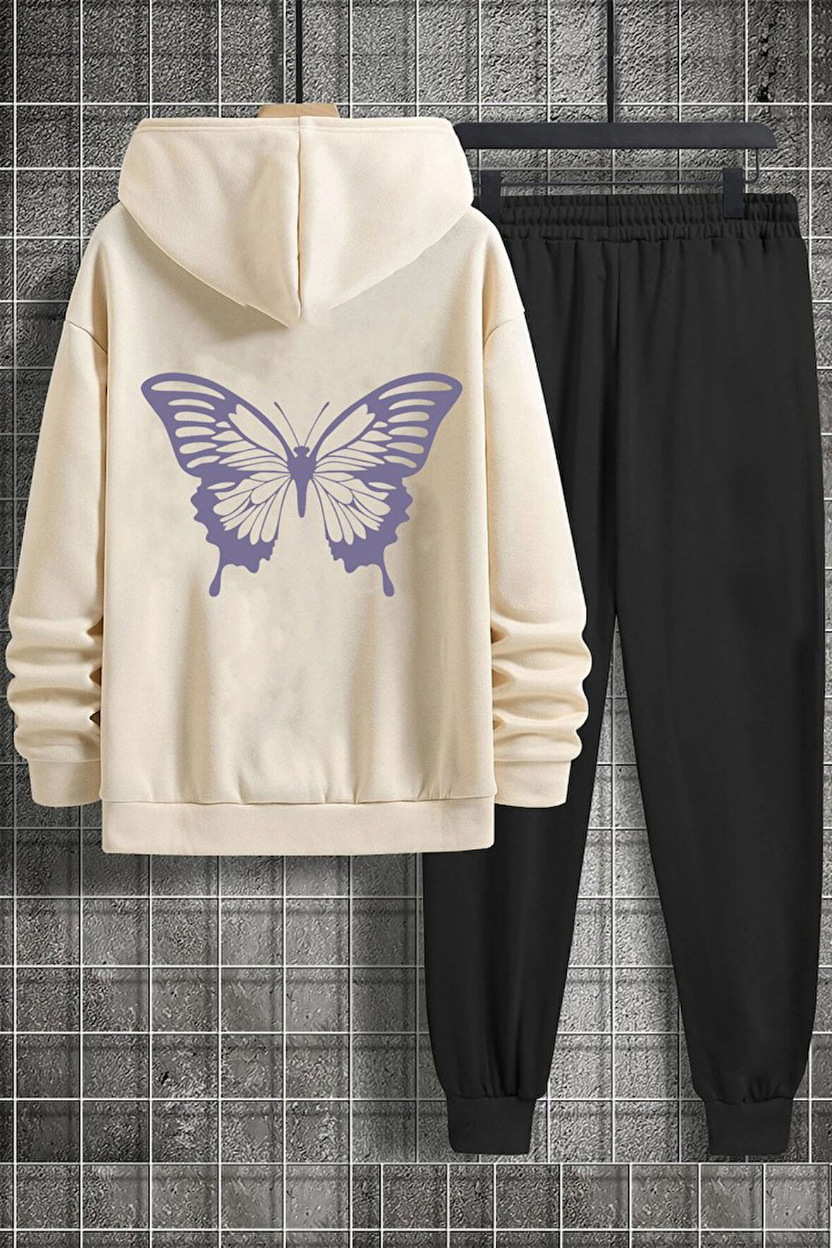 Uyguntarz Unisex Butterfly Baskılı Eşofman Takımı